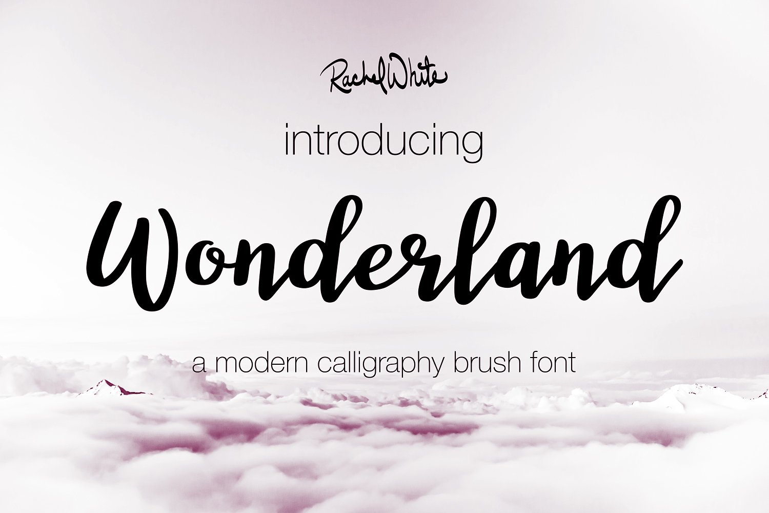 现代飘逸的手写书法字体 Wonderland Modern Calligraphy Font插图1