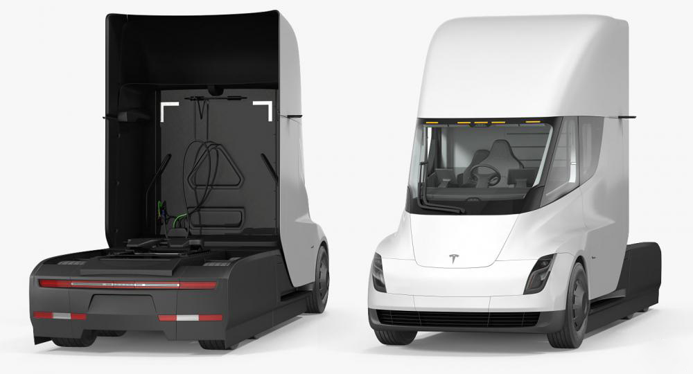 超有质感的革命性的特斯拉电动卡车3D/C4D模型 Super Textured, Revolutionary Tesla Electric Truck 3D/C4D Model插图4