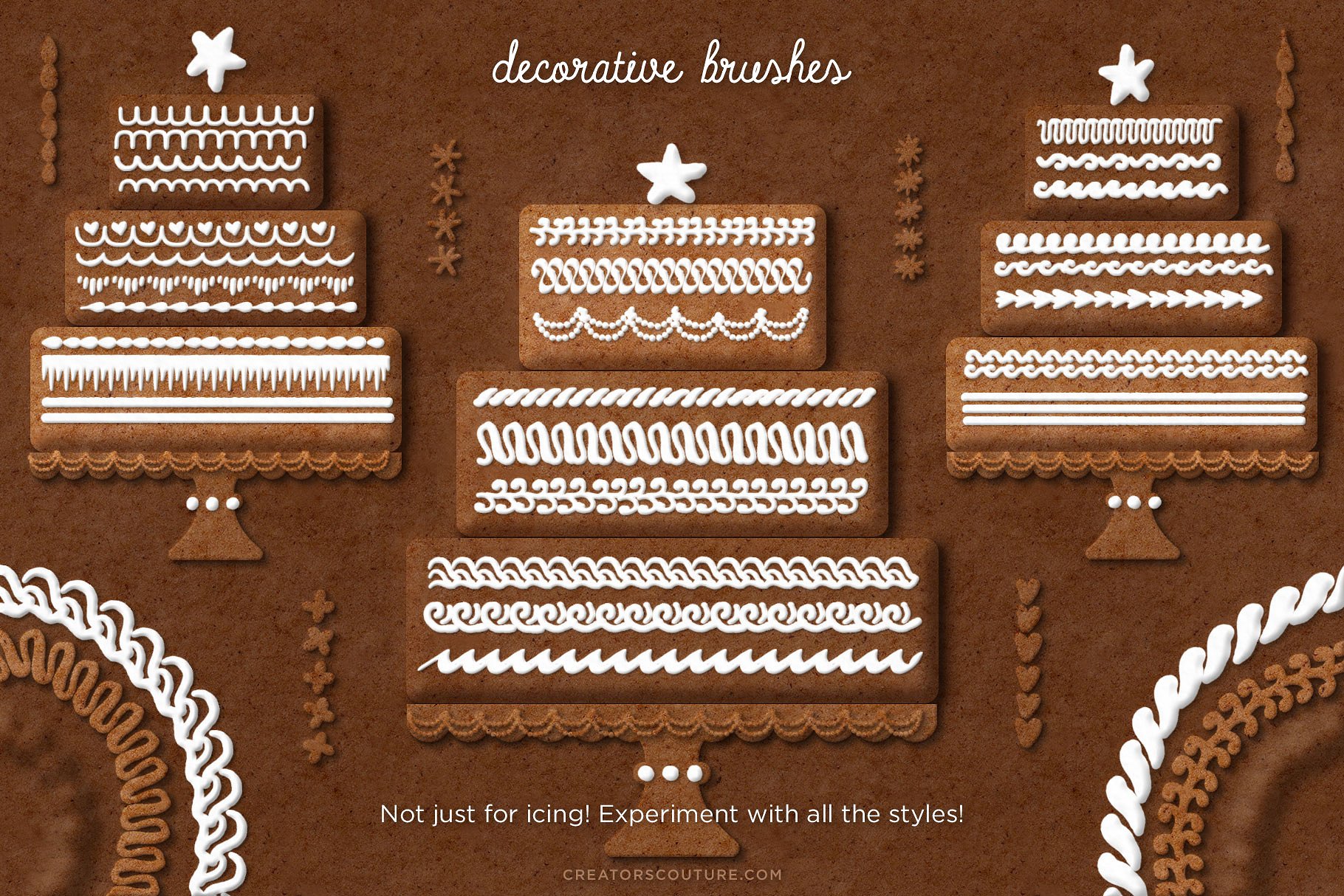 新鲜的咖啡巧克力饼干风格字体效果 Fresh from the Oven Delicious Styles插图12