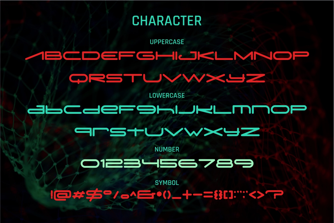 带有智能科技元素的字体 Digitechno – Futuristic Font插图7