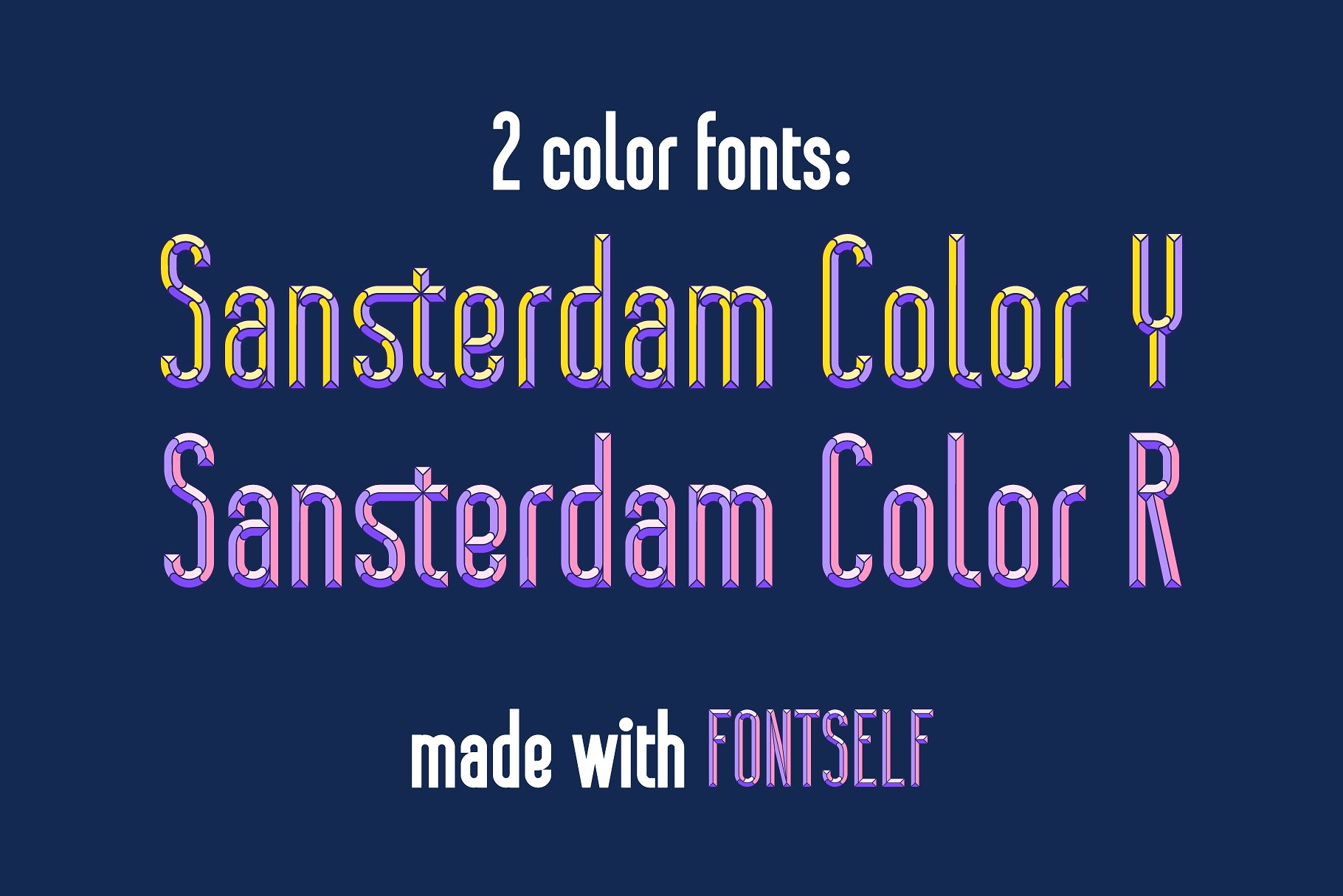 现代时尚的多颜色显示的3D立体字体 Modern And Stylish Multi-Color Display Of 3D Stereo Fonts插图4