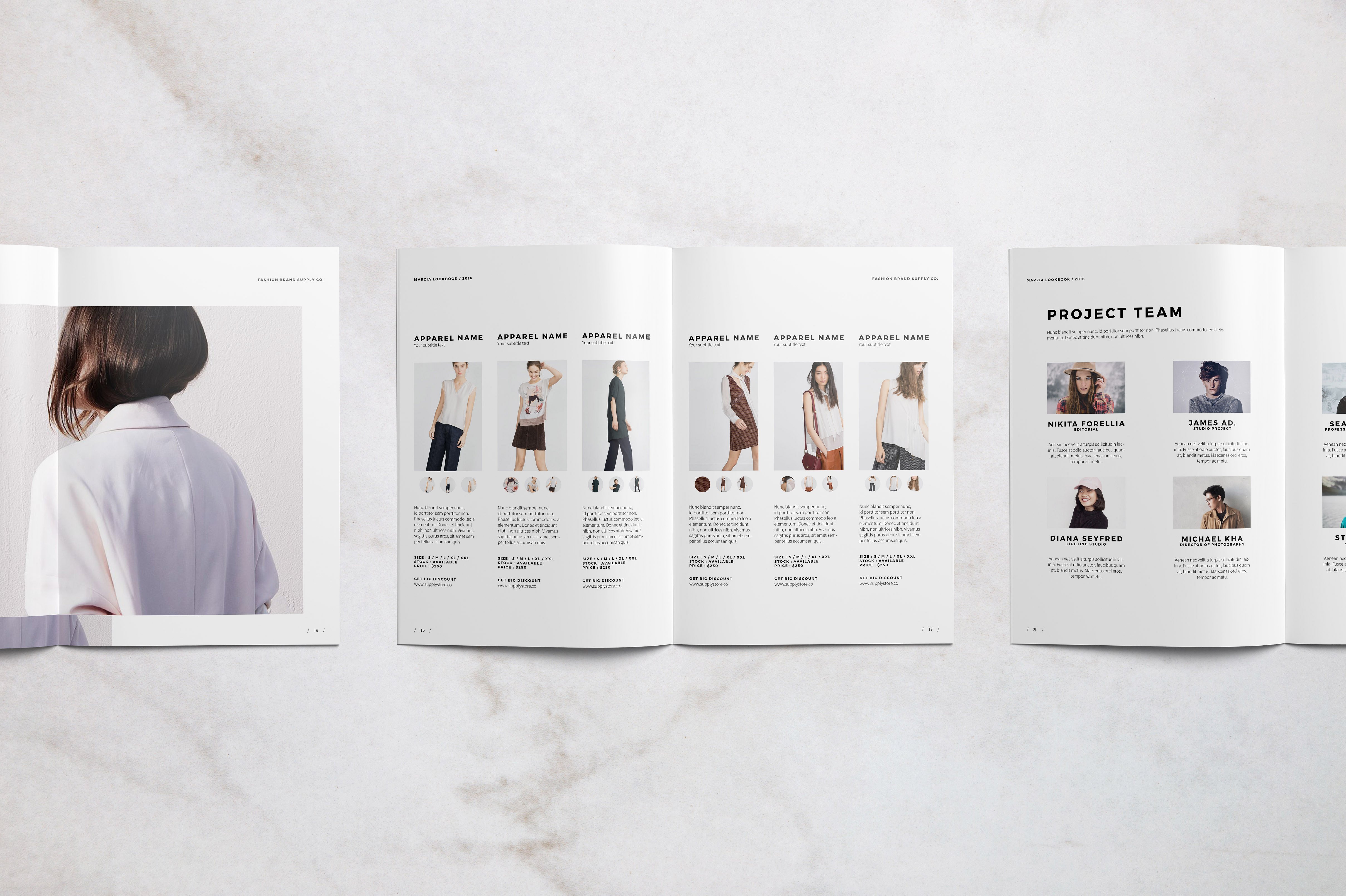 时尚简约的A4宣传册模板 Sleek Minimalist A4 Brochure Template插图3