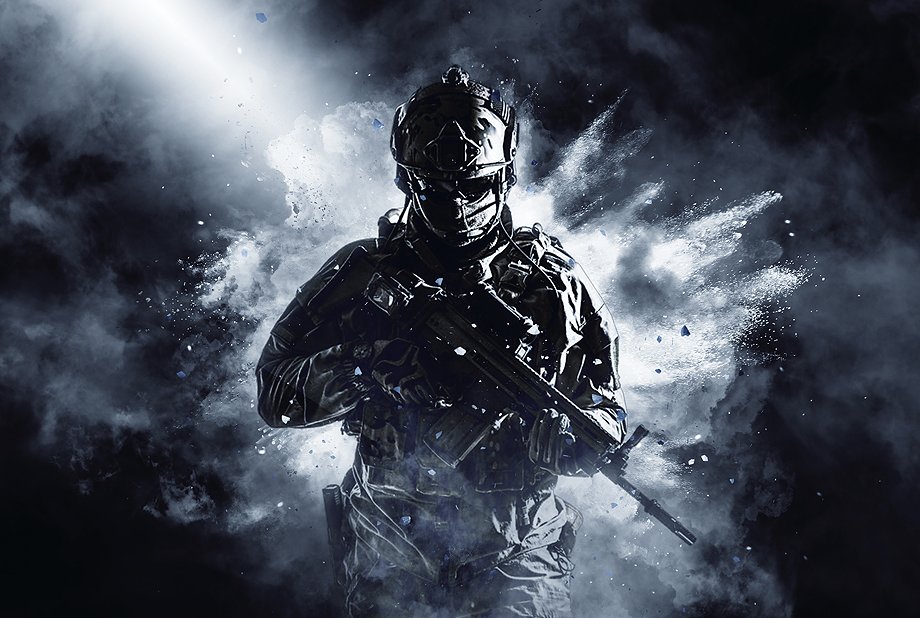 英雄战争体育运动粉末喷溅效果的PS动作 Warfighter Photoshop Action插图2