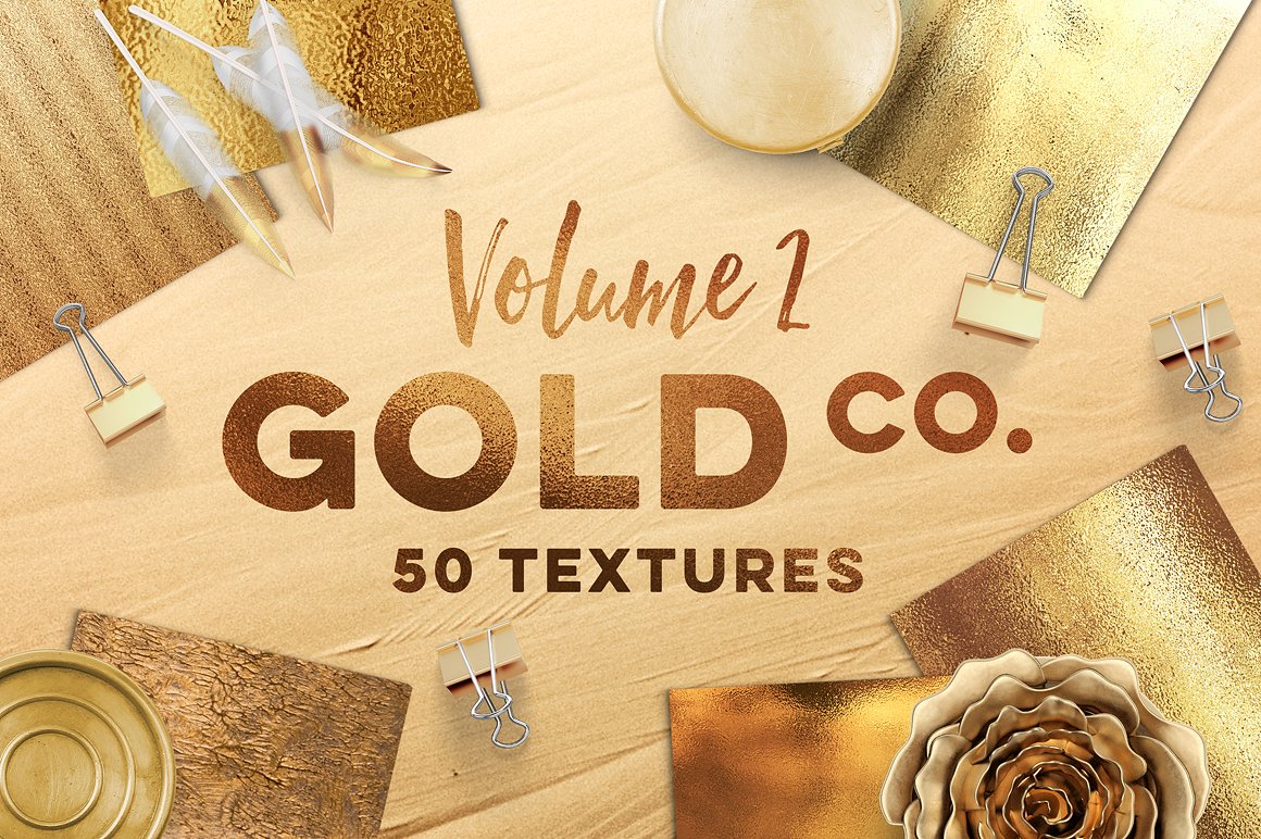 230个金色复古纸纹理合集 230 Gold Vintage And Paper Textures插图3
