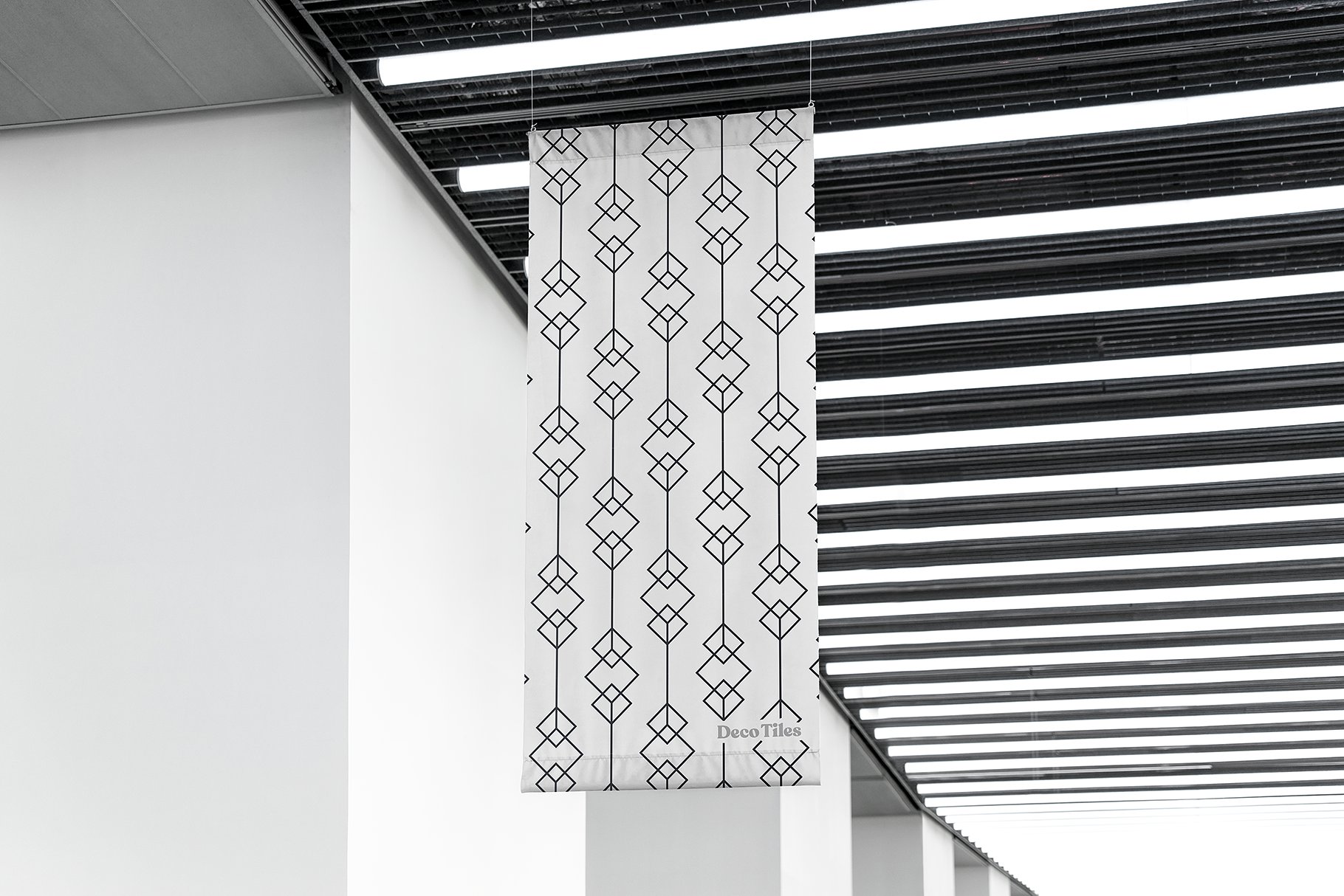 40种黑白无缝装饰瓷砖矢量花纹图案 40 Black And White Seamless Decorative Tiles Vector Pattern插图7