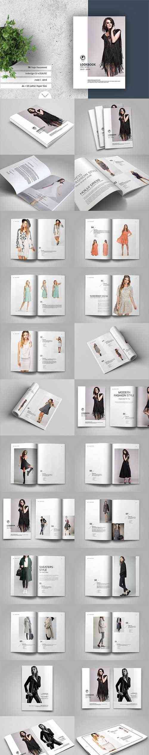 时尚女性服装品牌宣传册模板 Fashion Women’s Clothing Brand Brochure Template插图
