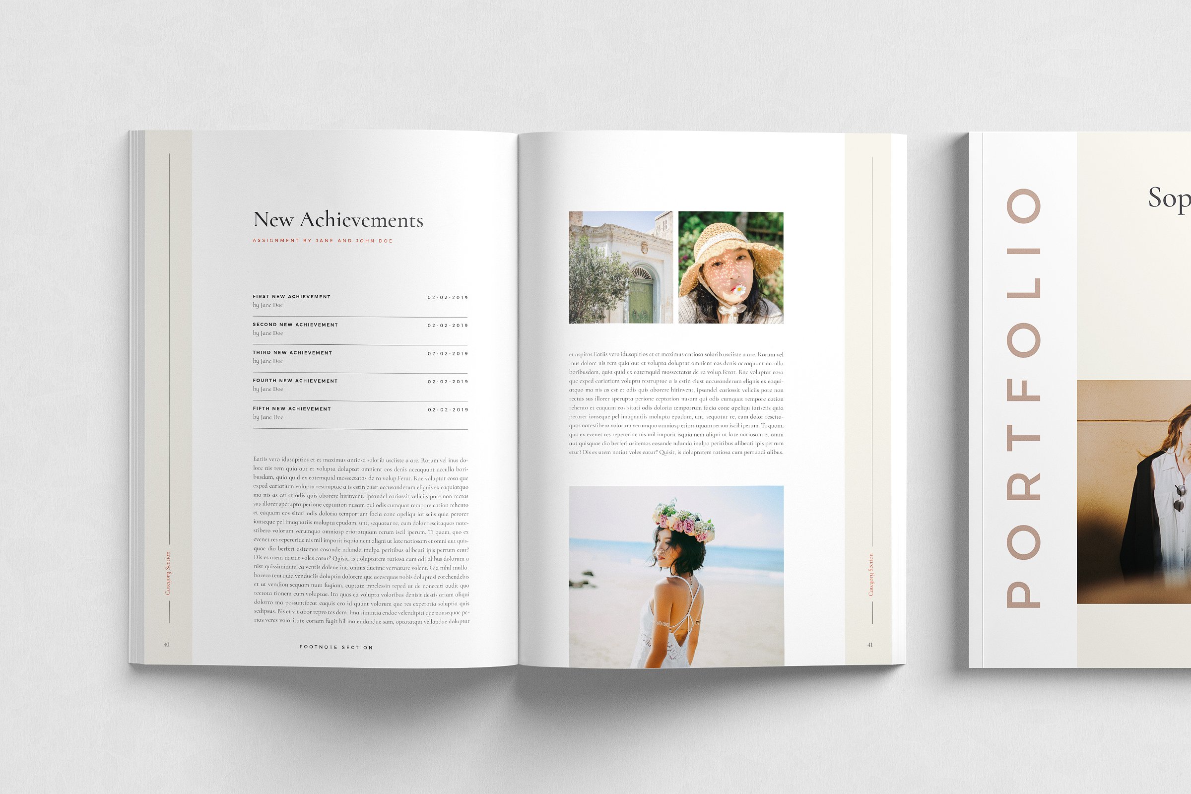 现代简约的服装品牌摄影宣传册模板 Modern Minimalist Clothing Brand Photography Brochure Template插图7