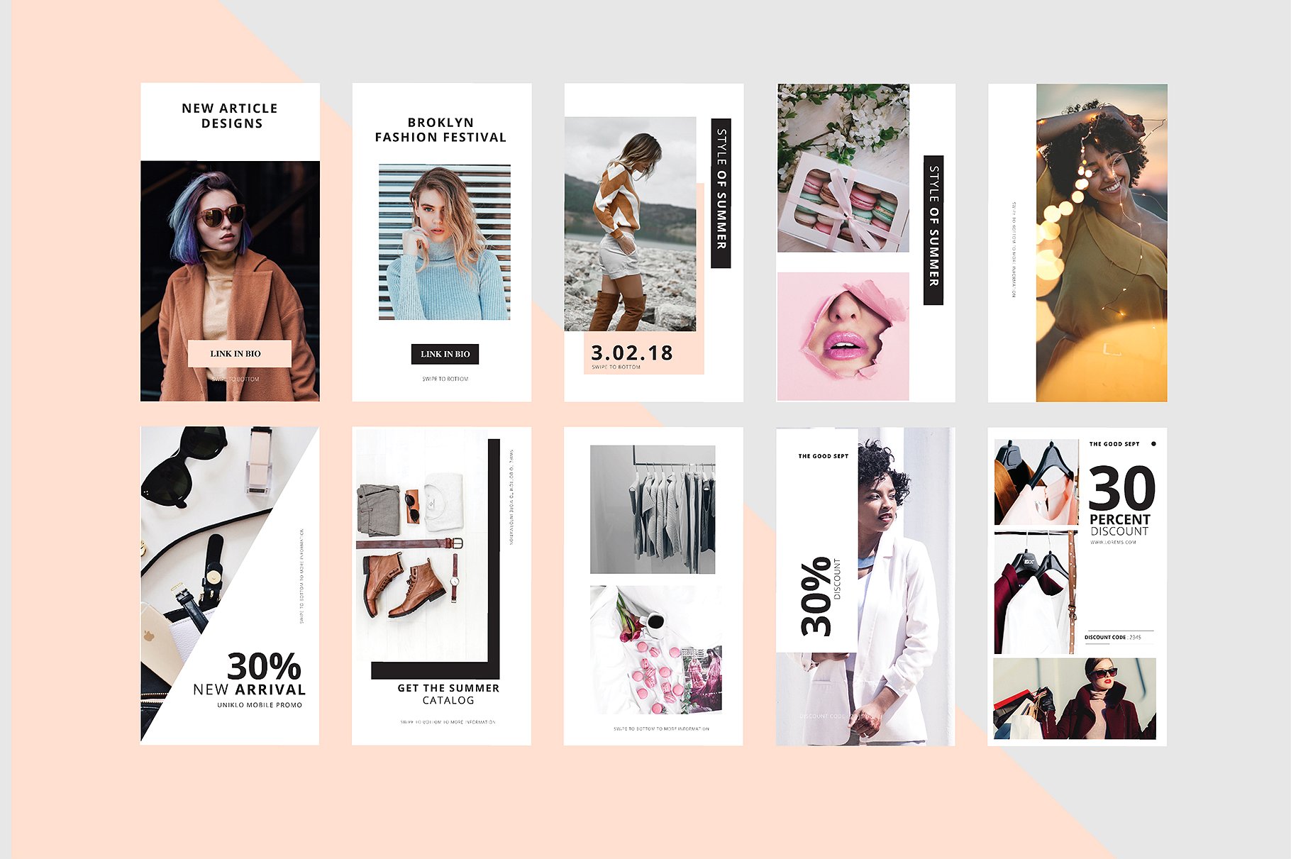 25个女性服装推广促销Instagram故事模板 25 Women’s Clothing Promotion Promotion Instagram Story Template插图1