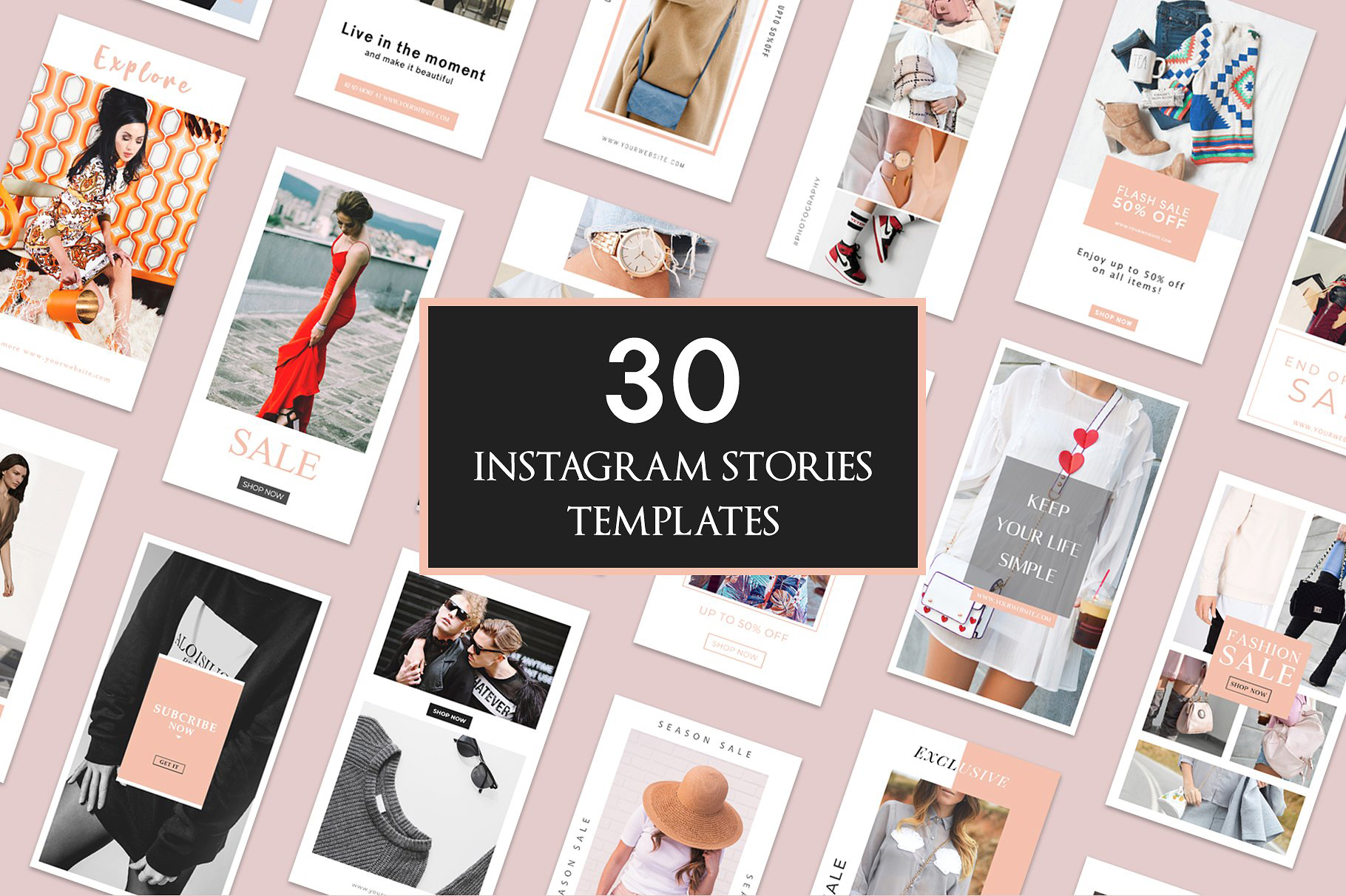 30个高分辨率的摄影师设计师作品展示Instagram模板 30 High Resolution Photographers Showcases Instagram Templates插图