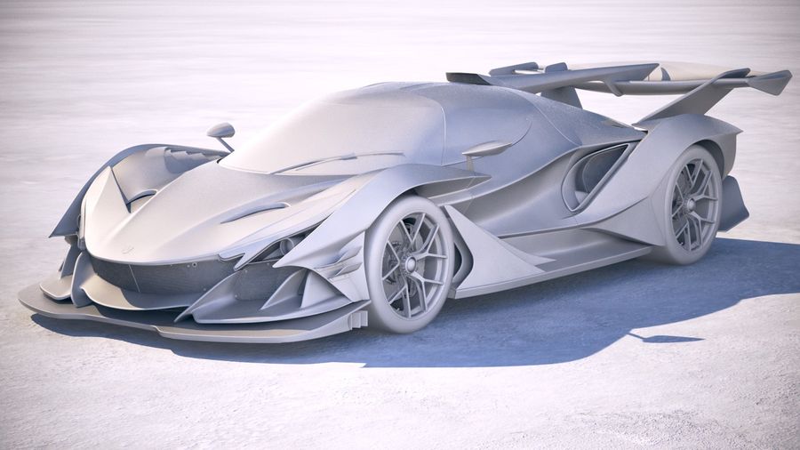 陆地怪兽德国阿波罗赛道跑车2019 3D模型 Gumpert Apollo Intensa Emozione 2019 3D Model插图13