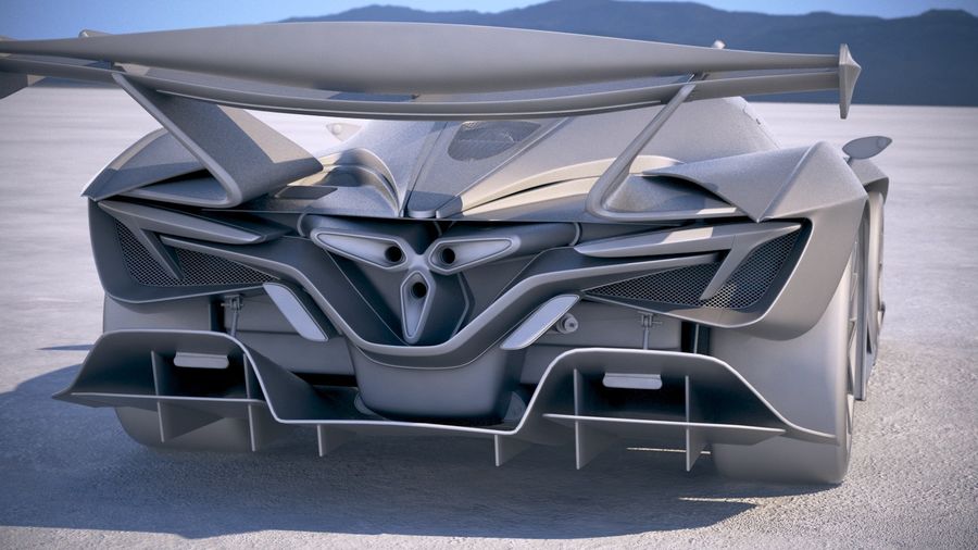 陆地怪兽德国阿波罗赛道跑车2019 3D模型 Gumpert Apollo Intensa Emozione 2019 3D Model插图14