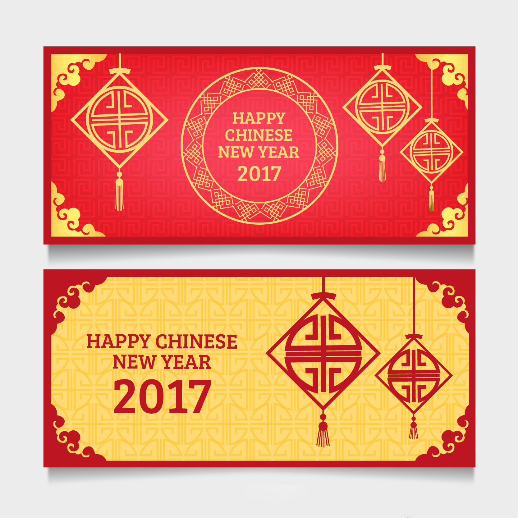 2019新年农历猪年贺卡矢量素材模板 2019 New Year Lunar Year Of The Pig Greeting Card Vector Material Template插图1