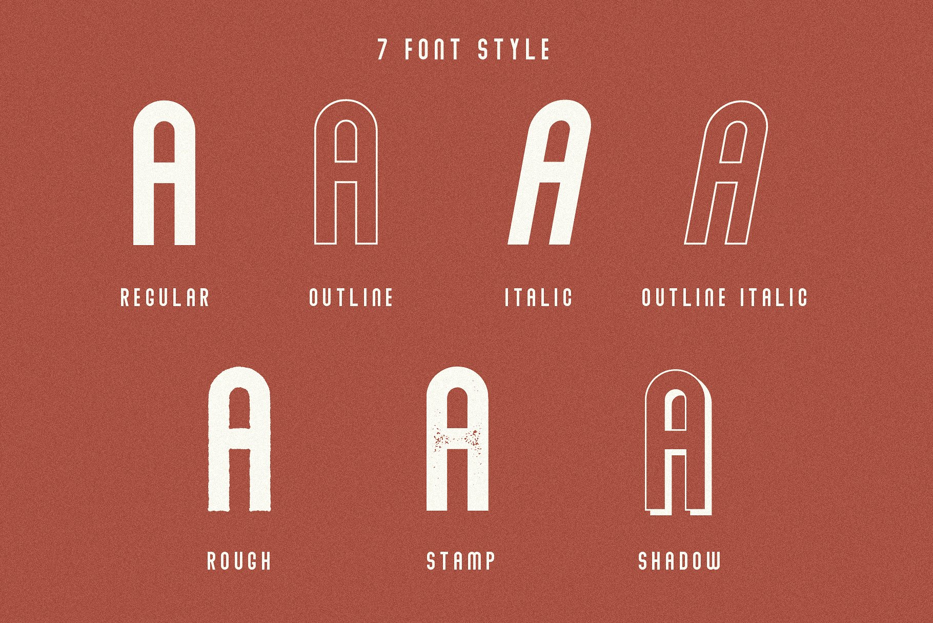 现代无衬线坚固实体标题字体 Modern Sans Serif Solid Body Title Font插图1