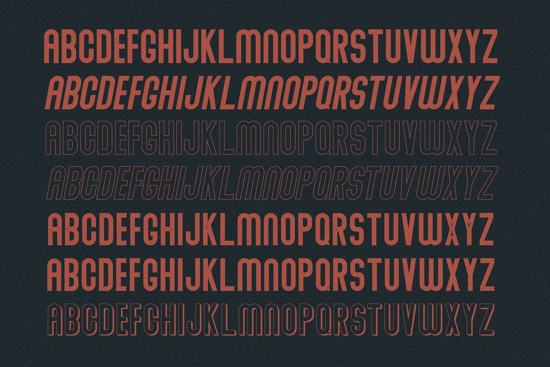 现代无衬线坚固实体标题字体 Modern Sans Serif Solid Body Title Font插图2