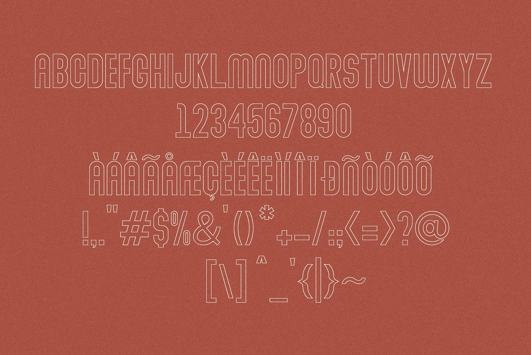 现代无衬线坚固实体标题字体 Modern Sans Serif Solid Body Title Font插图7