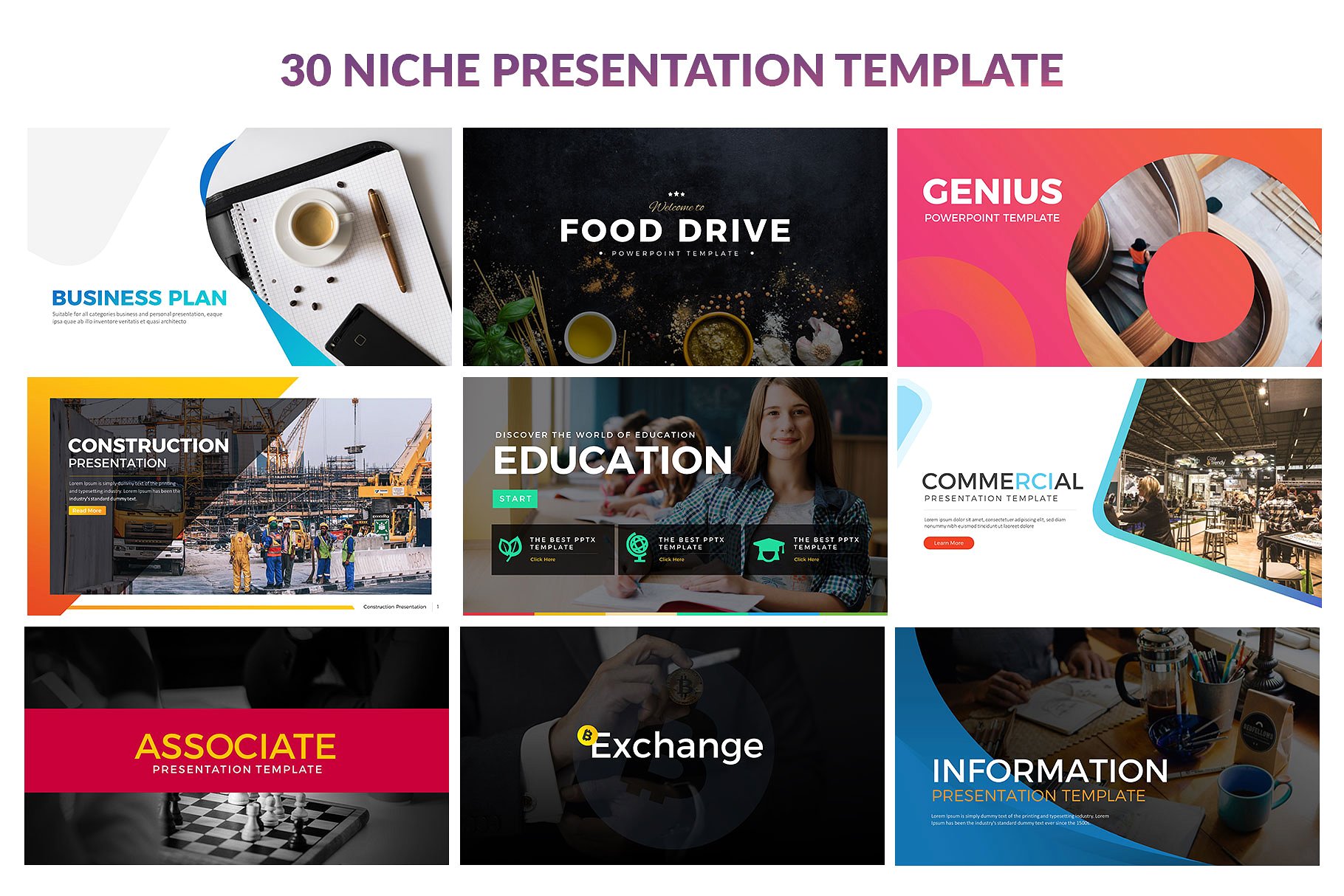 30款超级漂亮的商务办公企业介绍幻灯片模板 All In One 30 Presentation Template插图2