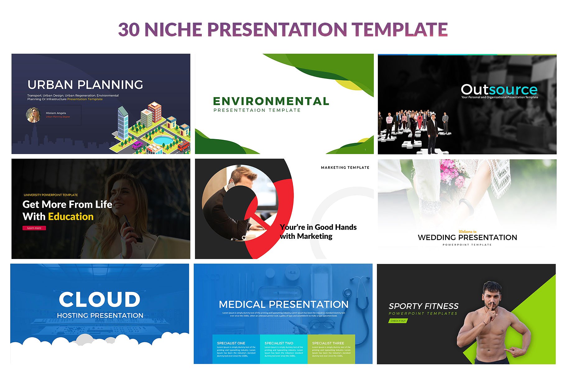 30款超级漂亮的商务办公企业介绍幻灯片模板 All In One 30 Presentation Template插图3