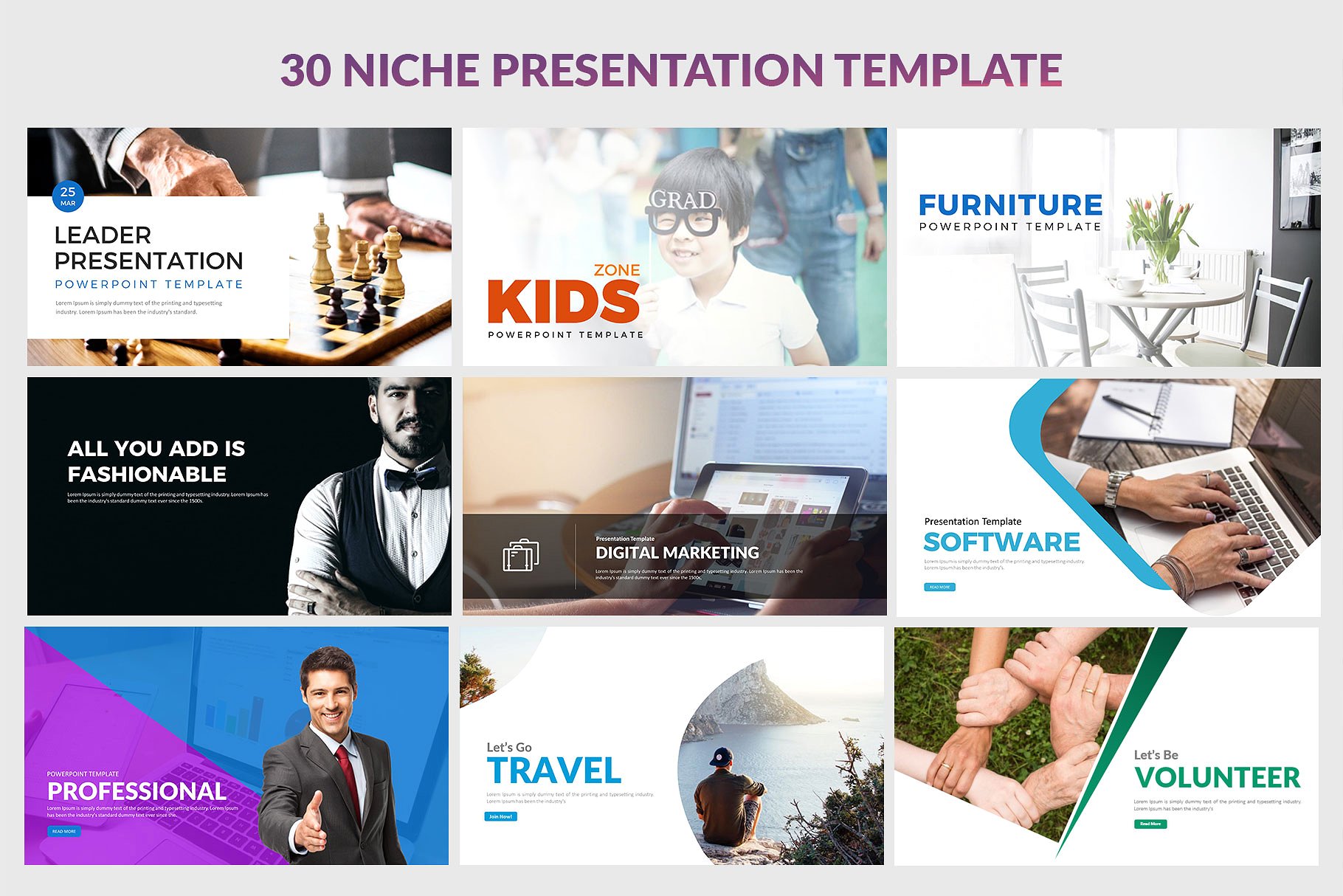 30款超级漂亮的商务办公企业介绍幻灯片模板 All In One 30 Presentation Template插图4