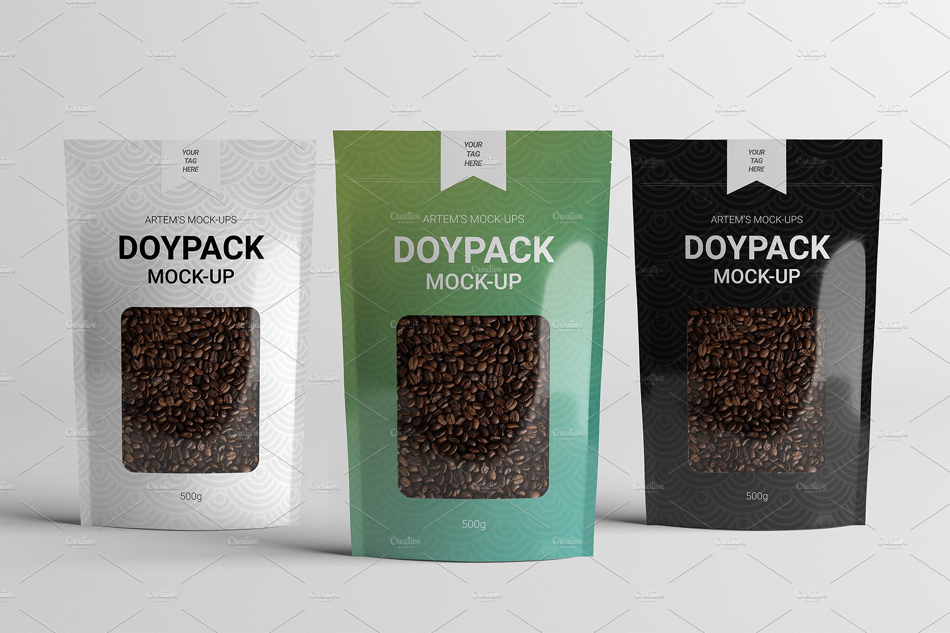 高品质的咖啡食品塑料封口包装袋样机 High Quality Coffee Food Plastic Sealing Packaging Bag Prototype插图1