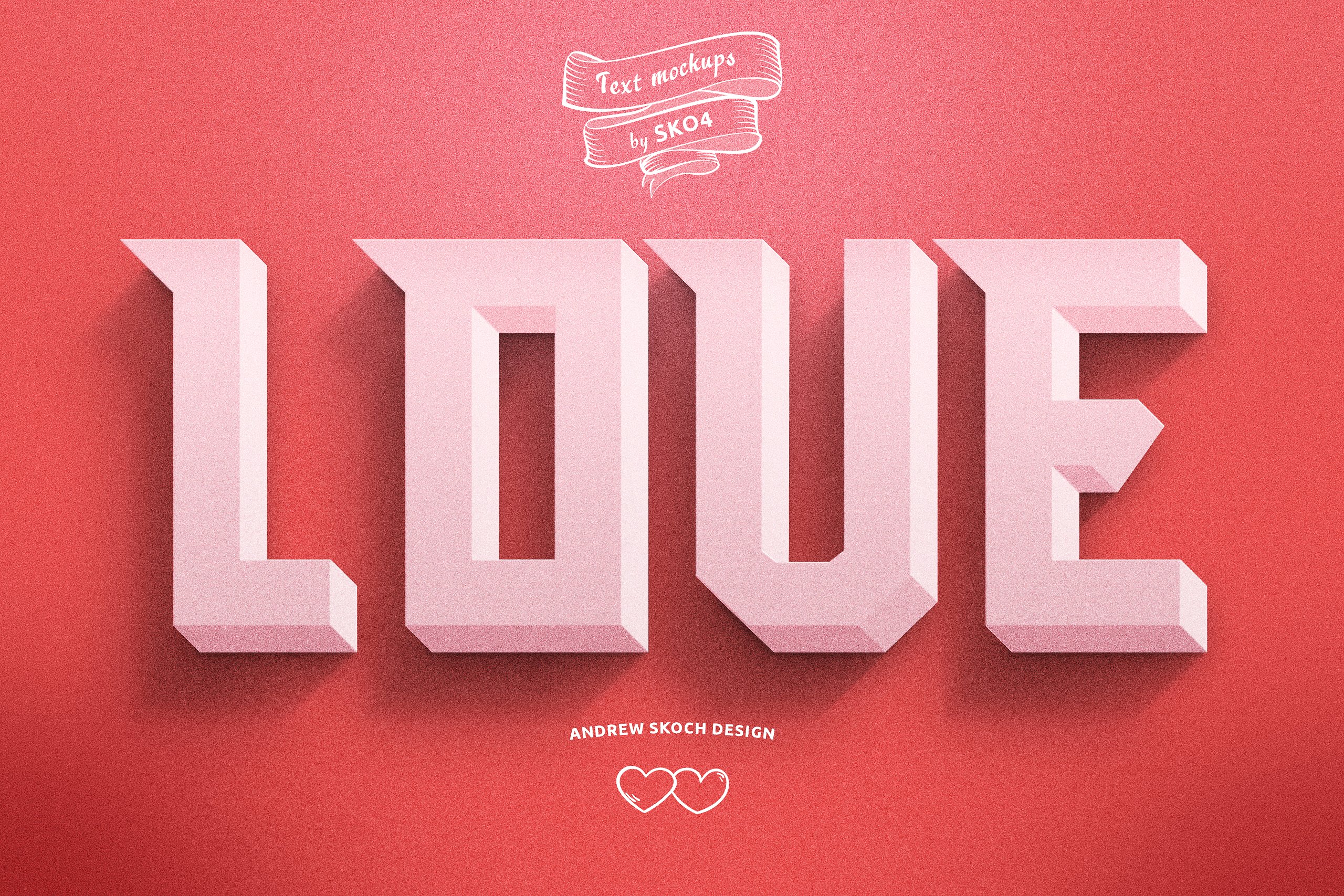 80年代复古未来感的情人节文本图层样式 80’s Retro Futuristic Valentine’s Day Text Layer Style插图5