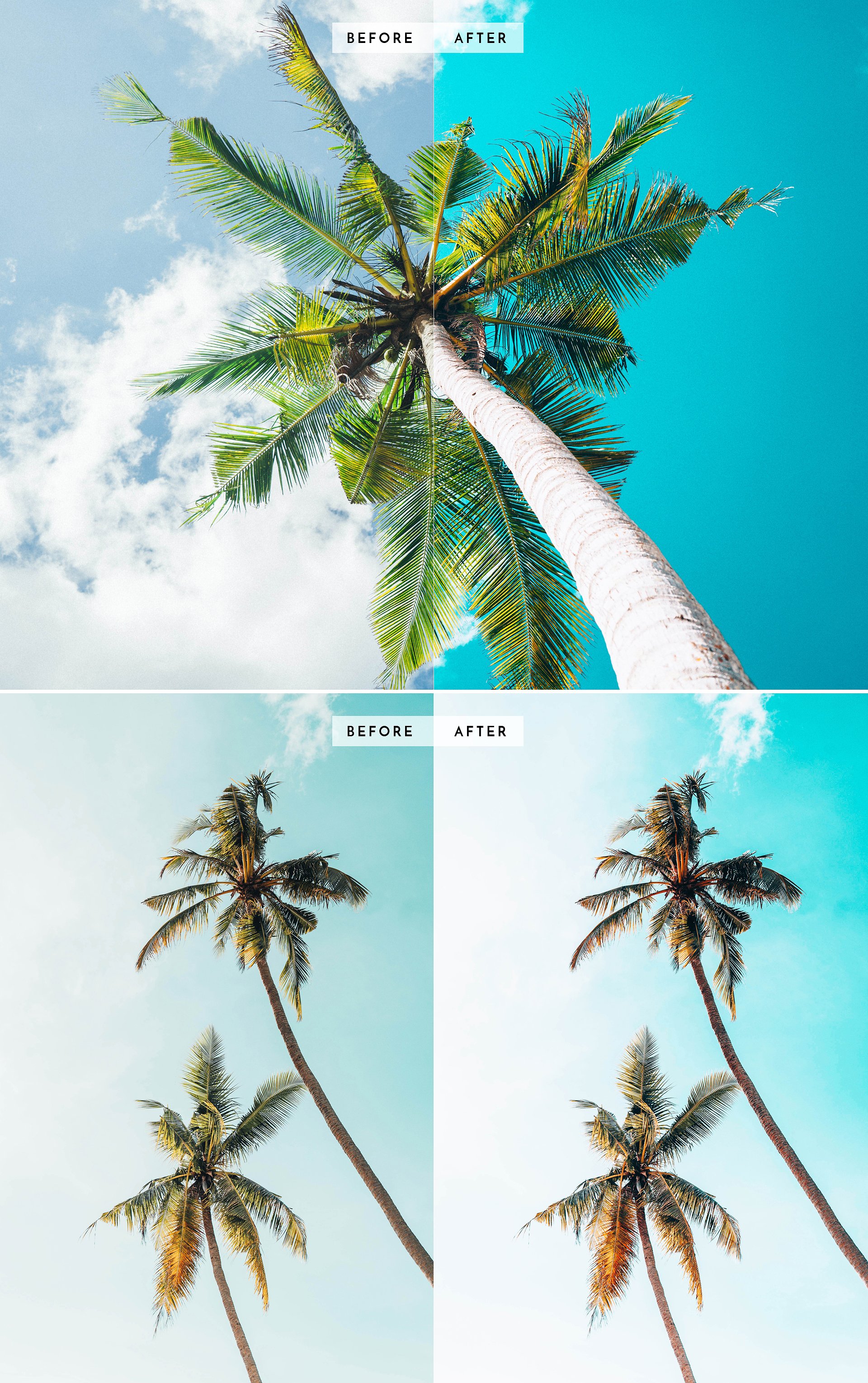 海边旅行摄影照片蓝绿色效果的Lightroom预设插图9