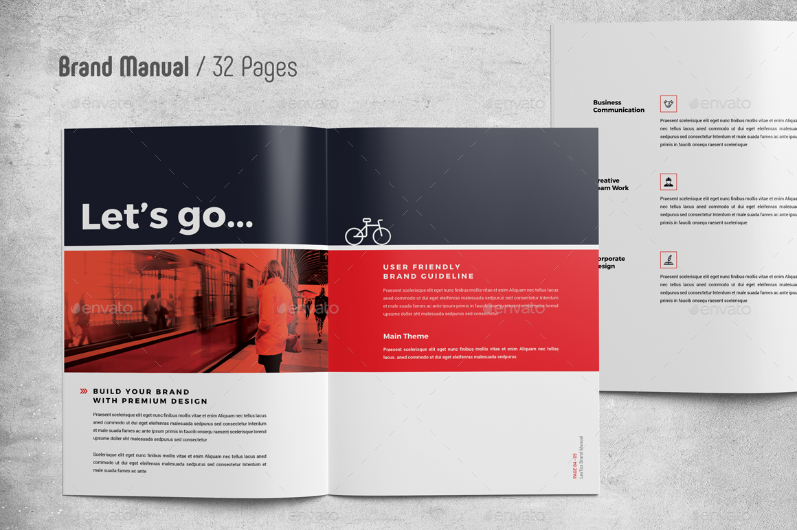 32页企业品牌宣传册VI画册模板 32 Page Corporate Brand Brochure VI Album Template插图2
