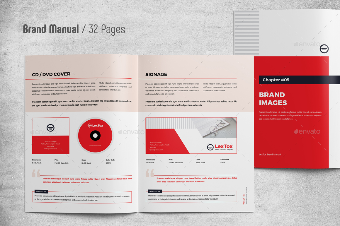 32页企业品牌宣传册VI画册模板 32 Page Corporate Brand Brochure VI Album Template插图12