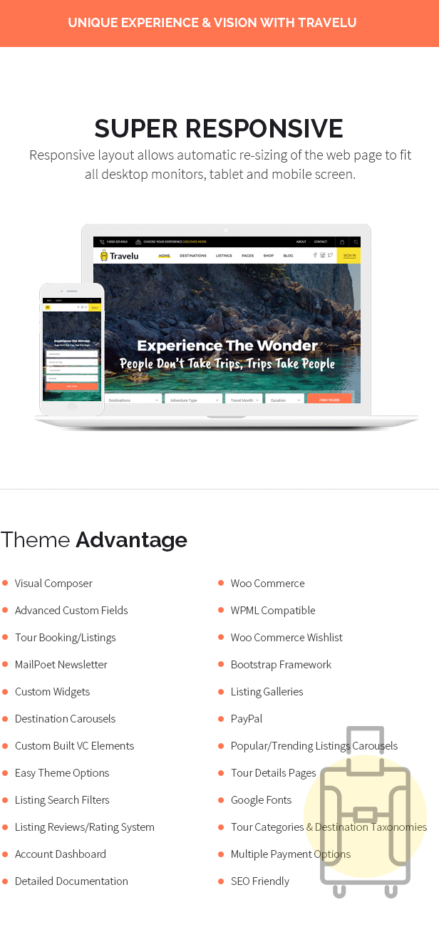旅游公司旅行社专用WordPress模板 Efora – Travel, Tour Booking and Travel Agency WordPress Theme插图1