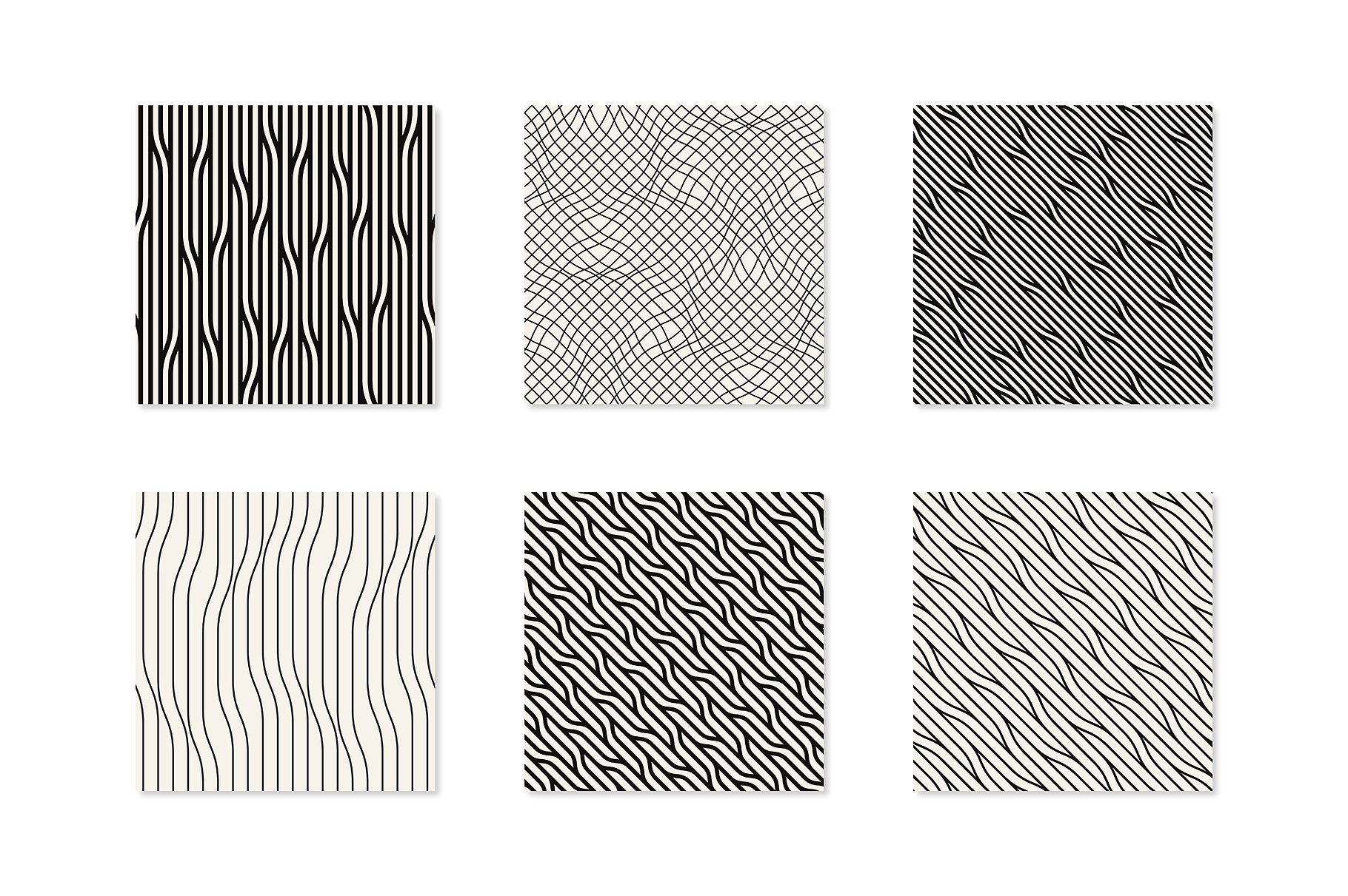 无缝斑纹条装矢量图形集EPS Brindle Seamless Patterns Set插图1