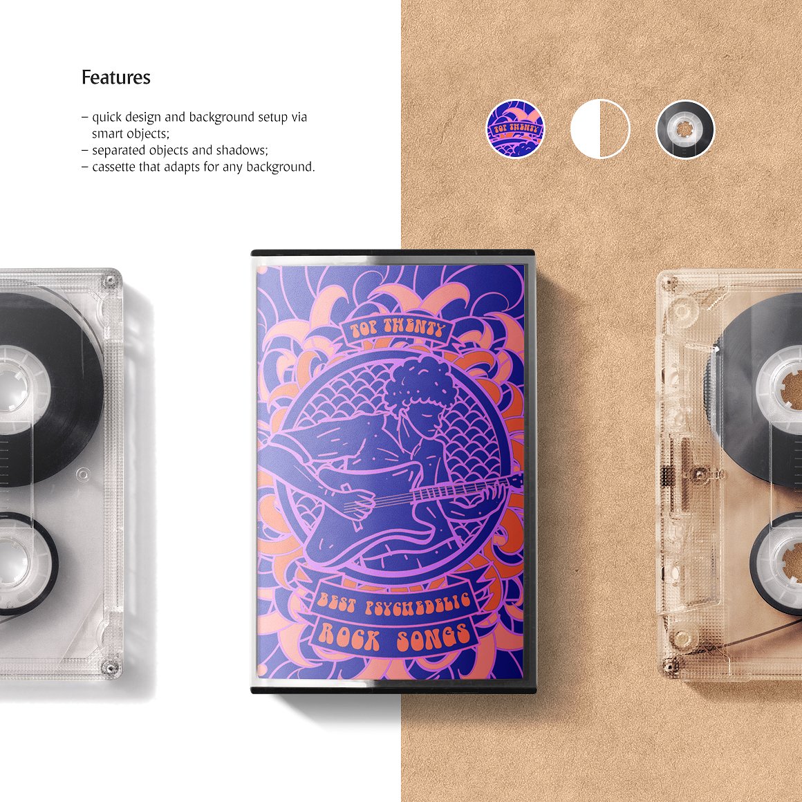 老式的盒式磁带样机 Old-Fashioned Cassette Tape Prototype插图2
