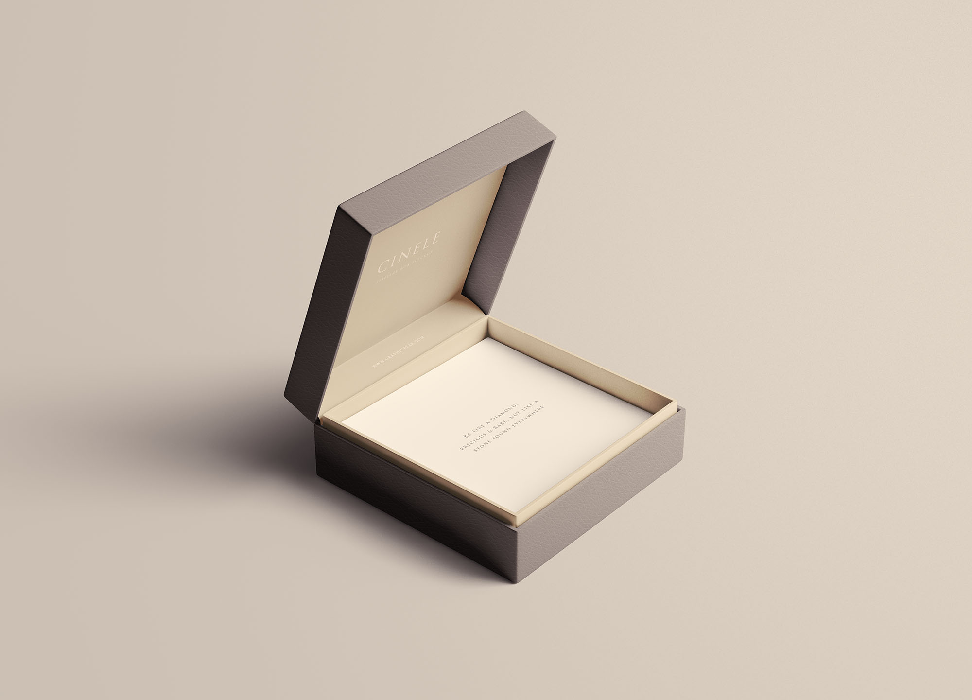 多角度珠宝盒外观设计效果图样机模板 Jewelry Box Mockup插图1