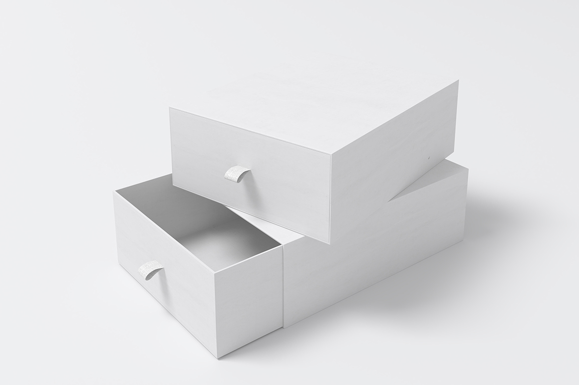 高端商品牛皮纸礼品盒包装VI品牌样机PSD模版 Box Mockup vol.2插图6