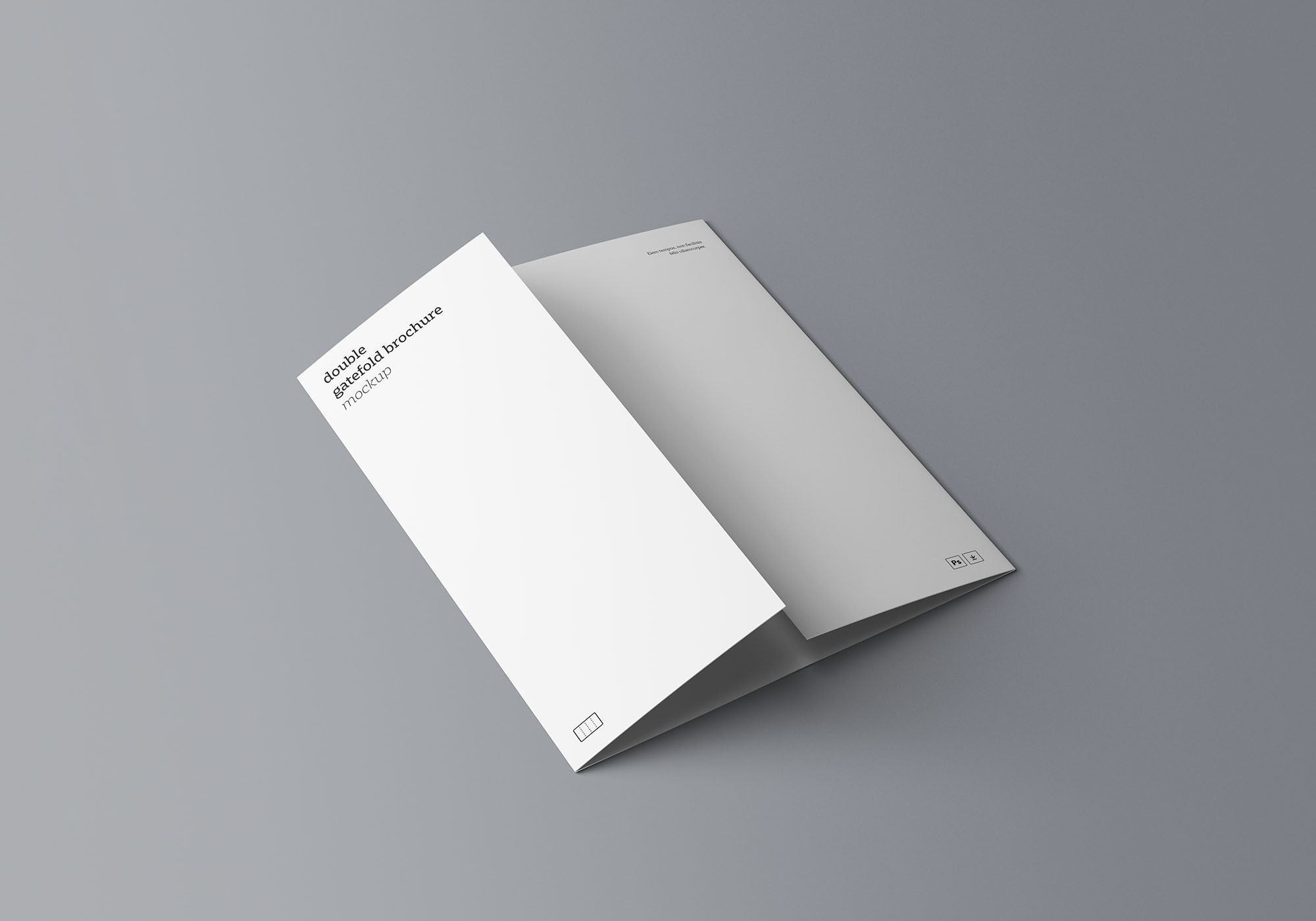 7个不同角度的三折页小册子展示样机 3 Different Angles Of Tri-Fold Brochure Display Prototype插图