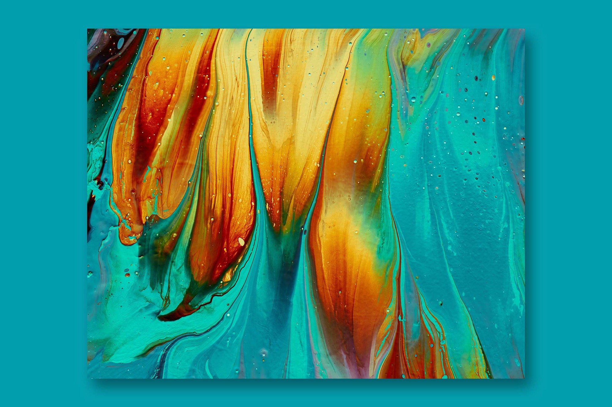 创意抽象纹理系列：抽象液态流体油漆丙烯酸刷子画工具包 Abstract Paint Bundle插图8