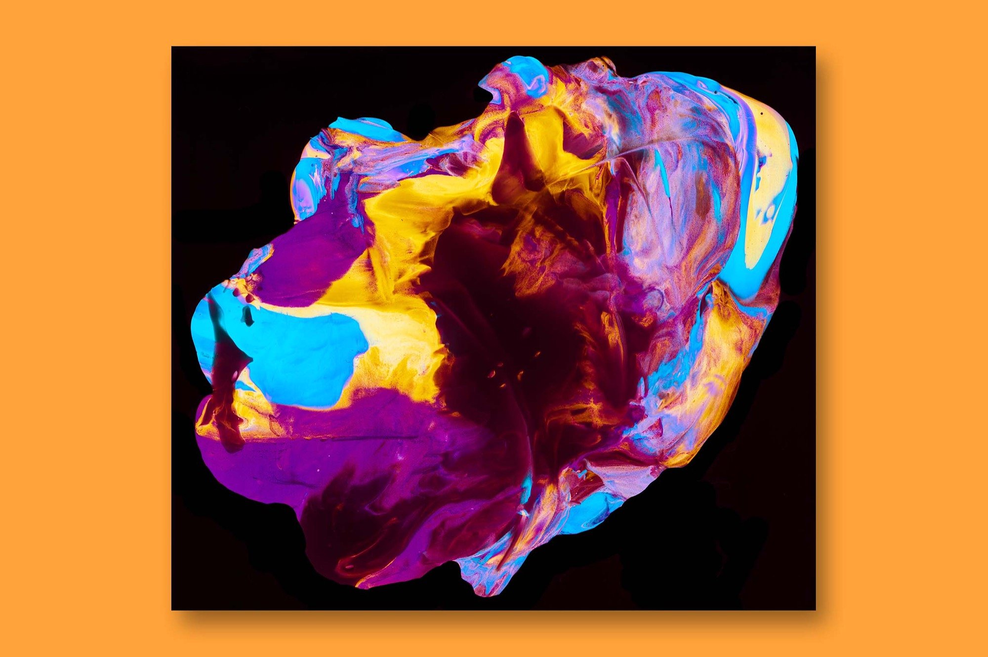 创意抽象纹理系列：抽象液态流体油漆丙烯酸刷子画工具包 Abstract Paint Bundle插图12