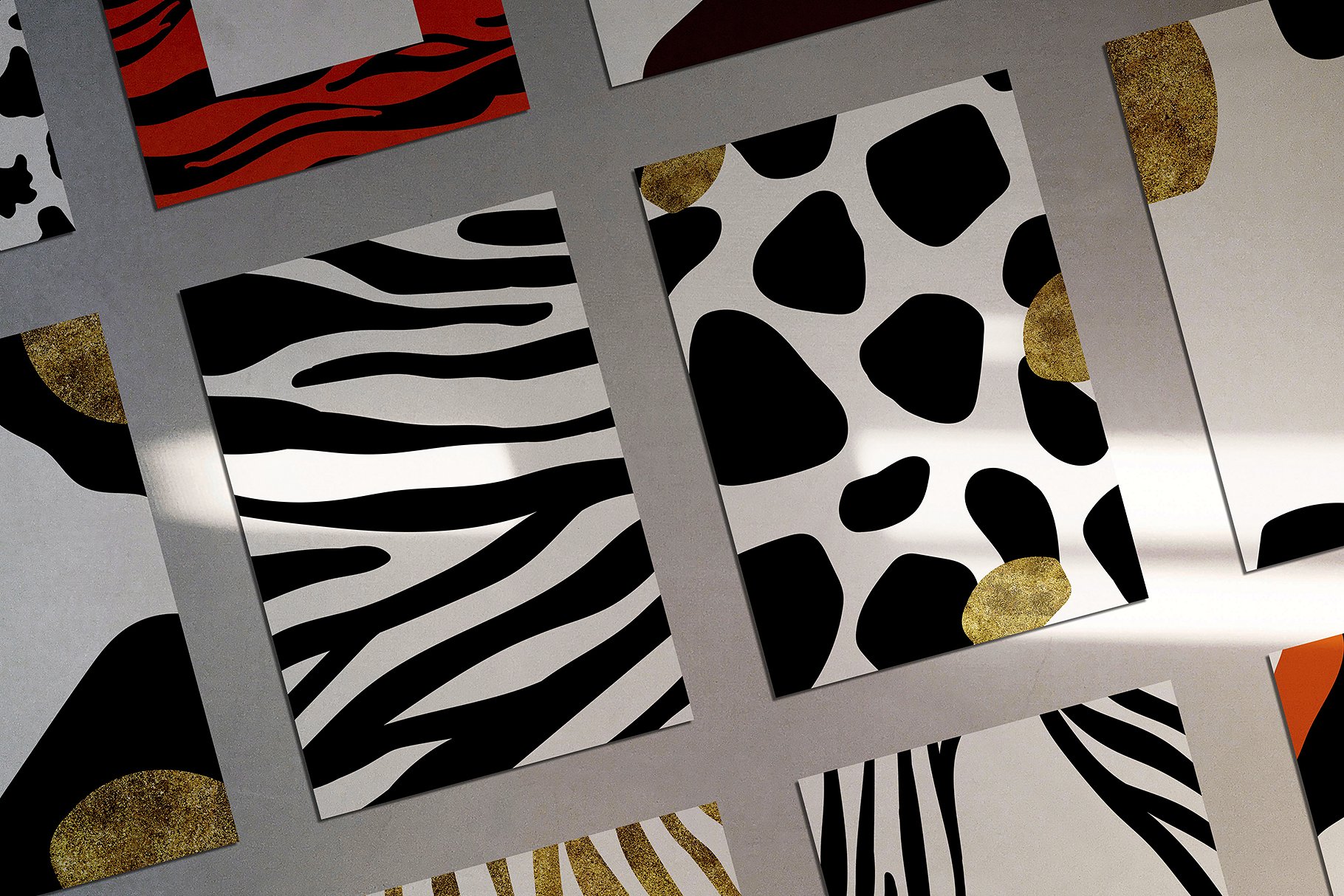 斑点豹纹无缝动物矢量图案 Animalista Patterns Collection插图1
