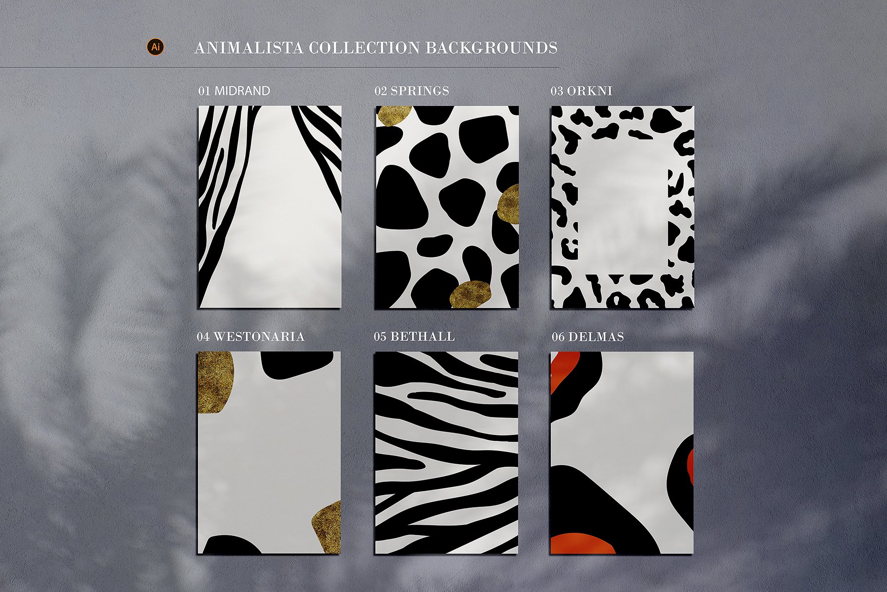 斑点豹纹无缝动物矢量图案 Animalista Patterns Collection插图4