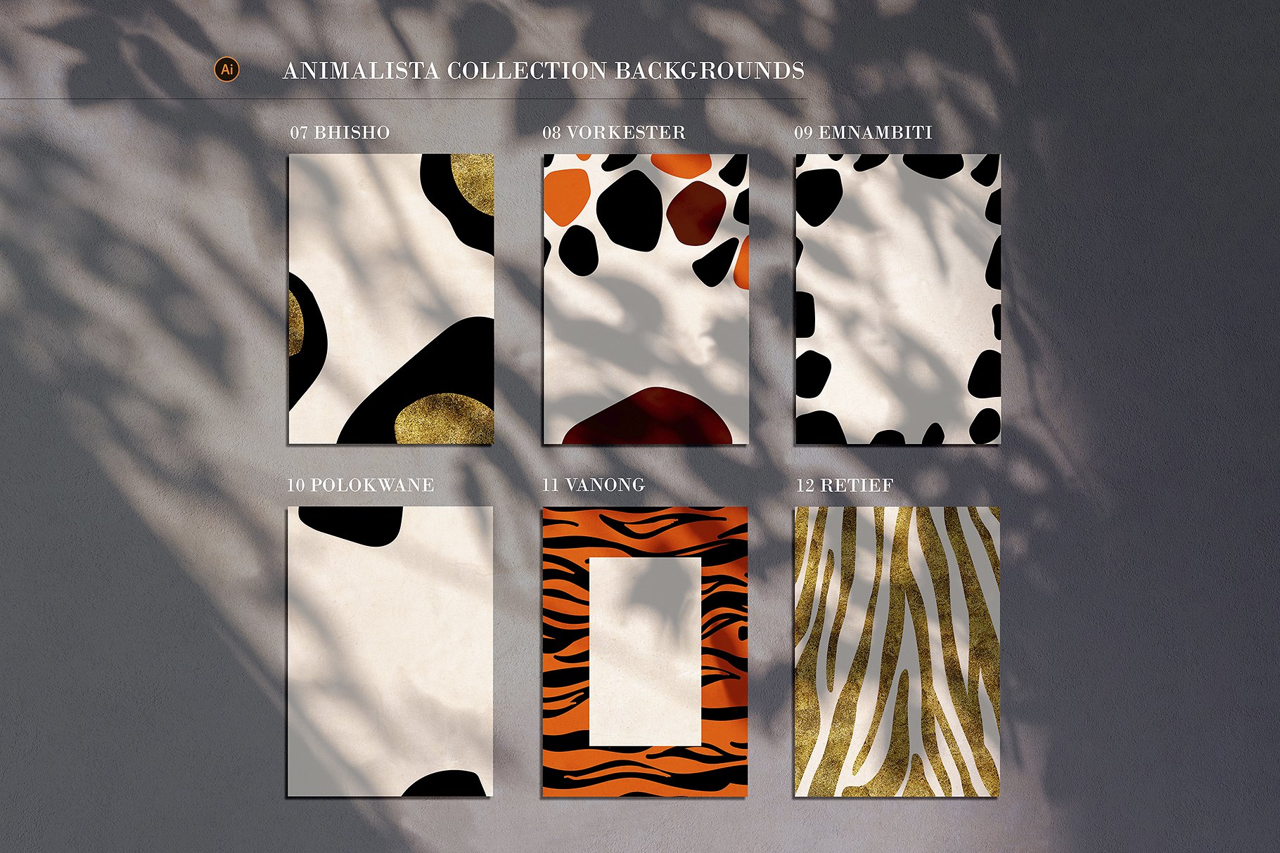 斑点豹纹无缝动物矢量图案 Animalista Patterns Collection插图5