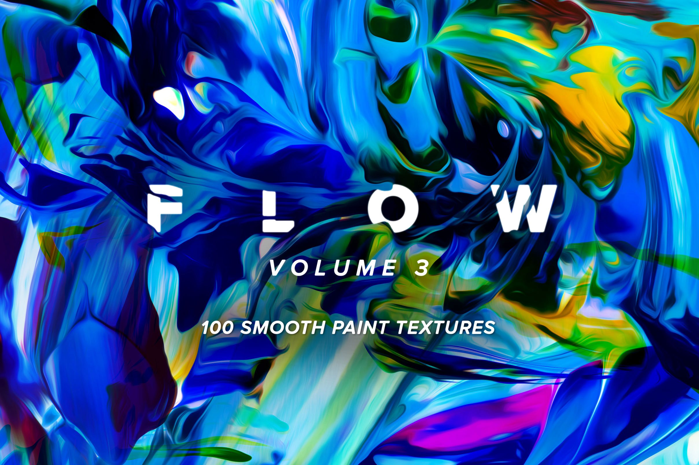 创意抽象纹理系列：抽象多彩充满活力的油漆大理石纹理 Flow Bundle-300 Fluid Paint Textures插图3