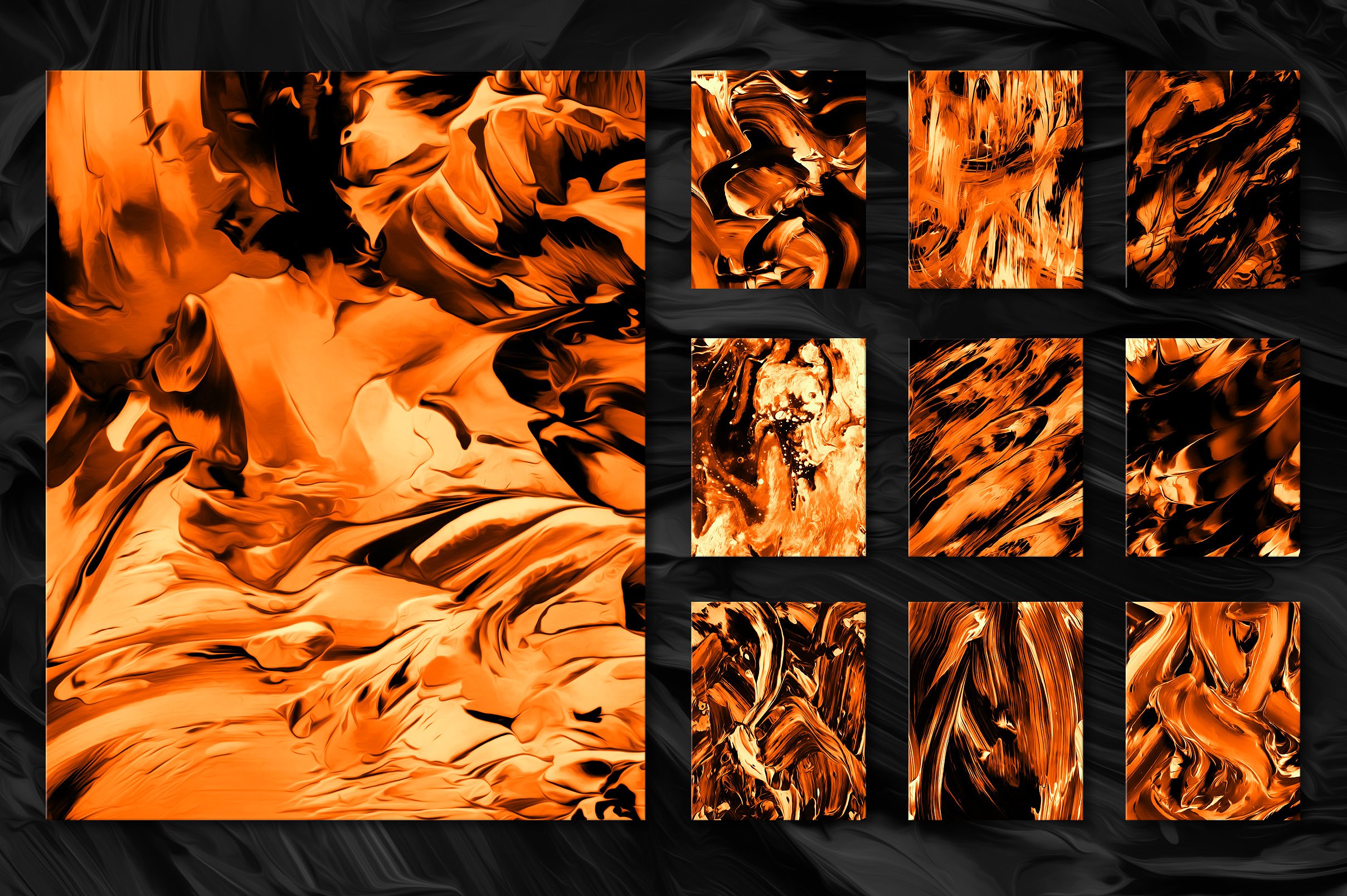 创意抽象纹理系列：抽象多彩充满活力的油漆大理石纹理 Flow Bundle-300 Fluid Paint Textures插图7