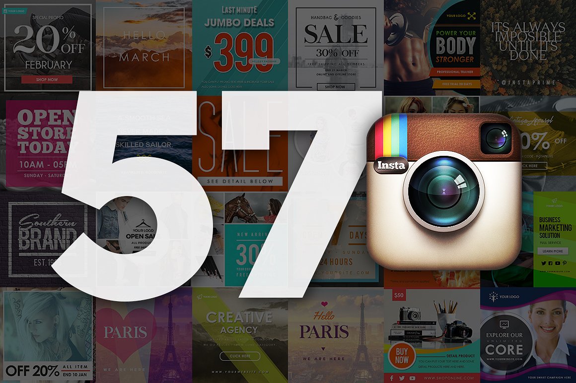 57款产品促销电商广告Instagram模板 57 Instagram Templates插图
