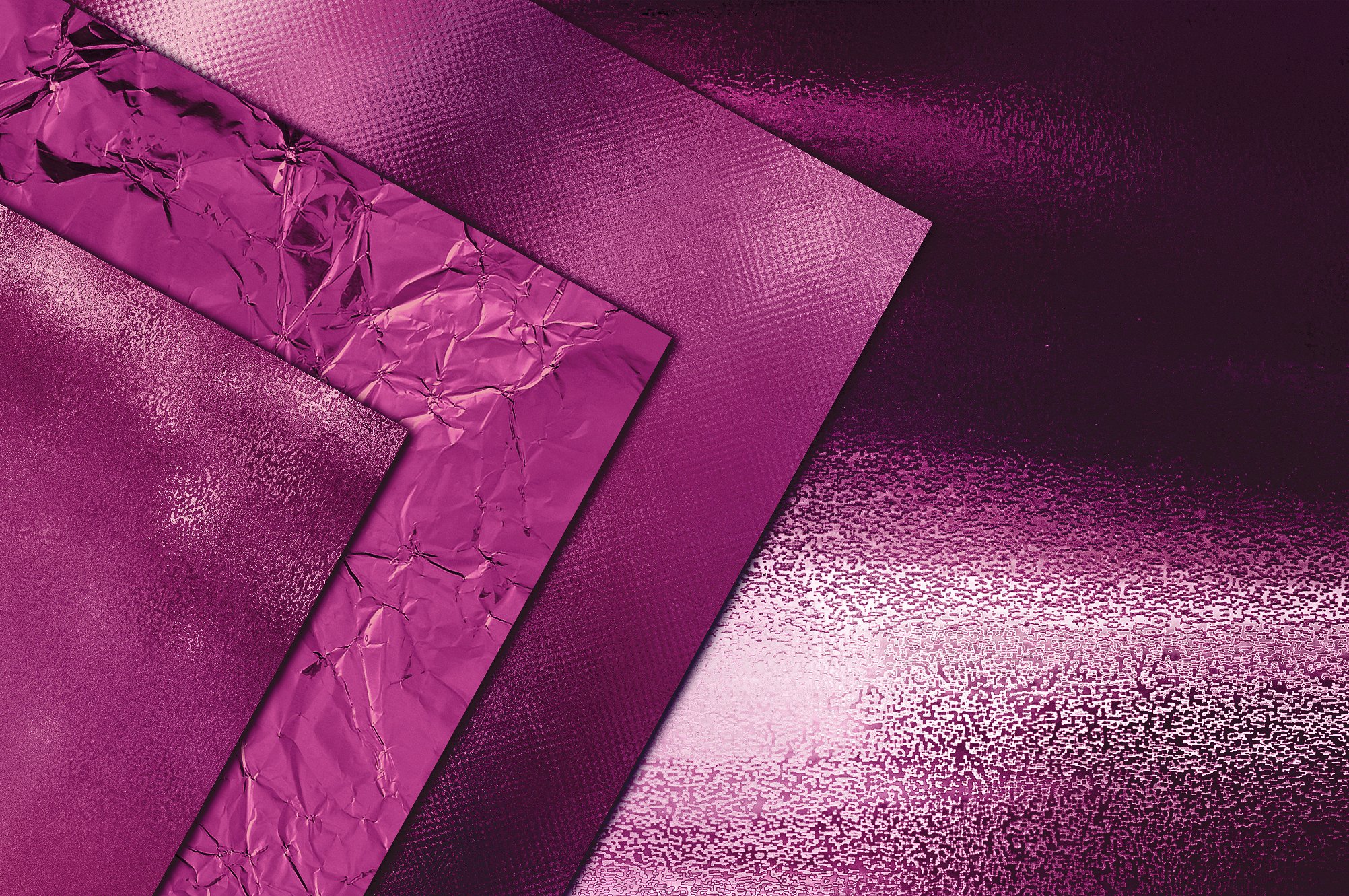 桃红色金箔闪烁发光背景纹理 Pink Foil And Glitter Textures插图3