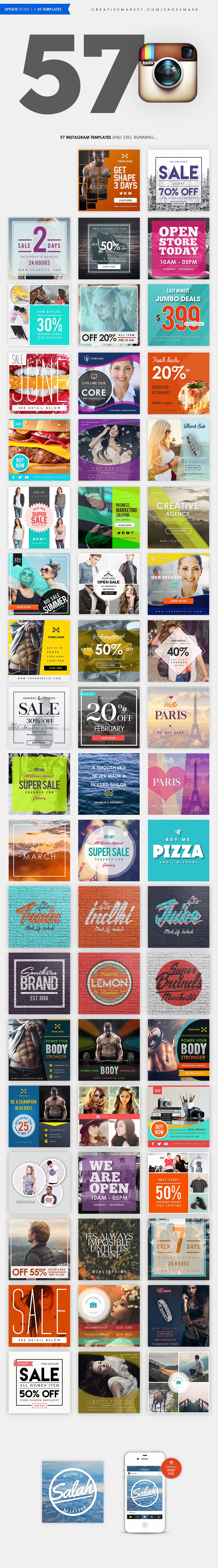 57款产品促销电商广告Instagram模板 57 Instagram Templates插图12