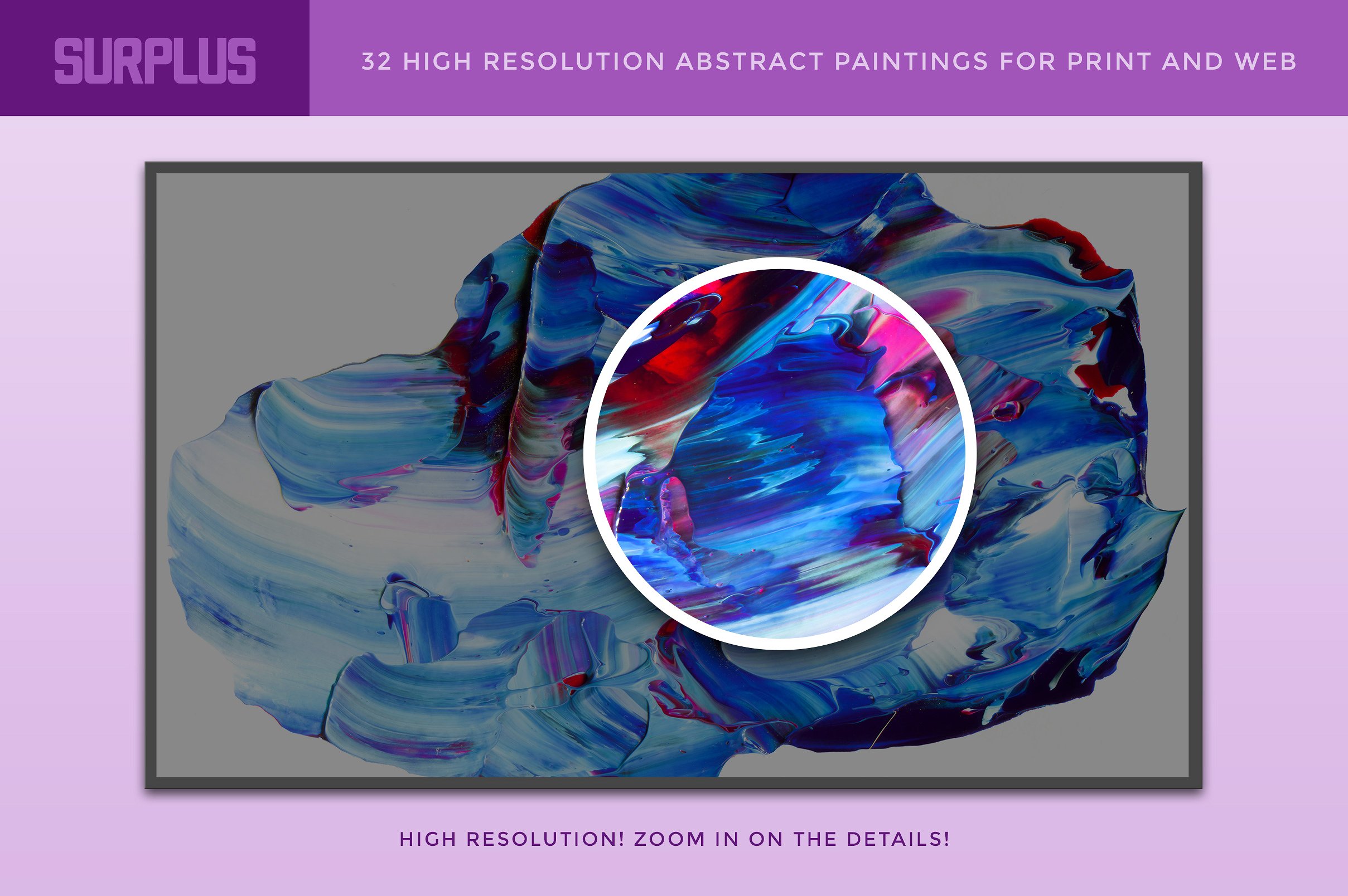 创意抽象纹理系列：抽象油漆霓虹灯亚克力效果的背景纹理 Surplus, Vol 2: 32 Paint Textures插图2
