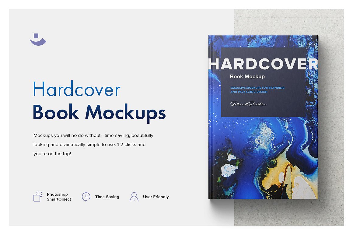 高端精装书封面内页设计提案展示样机 Hardcover Book Mockup Set插图