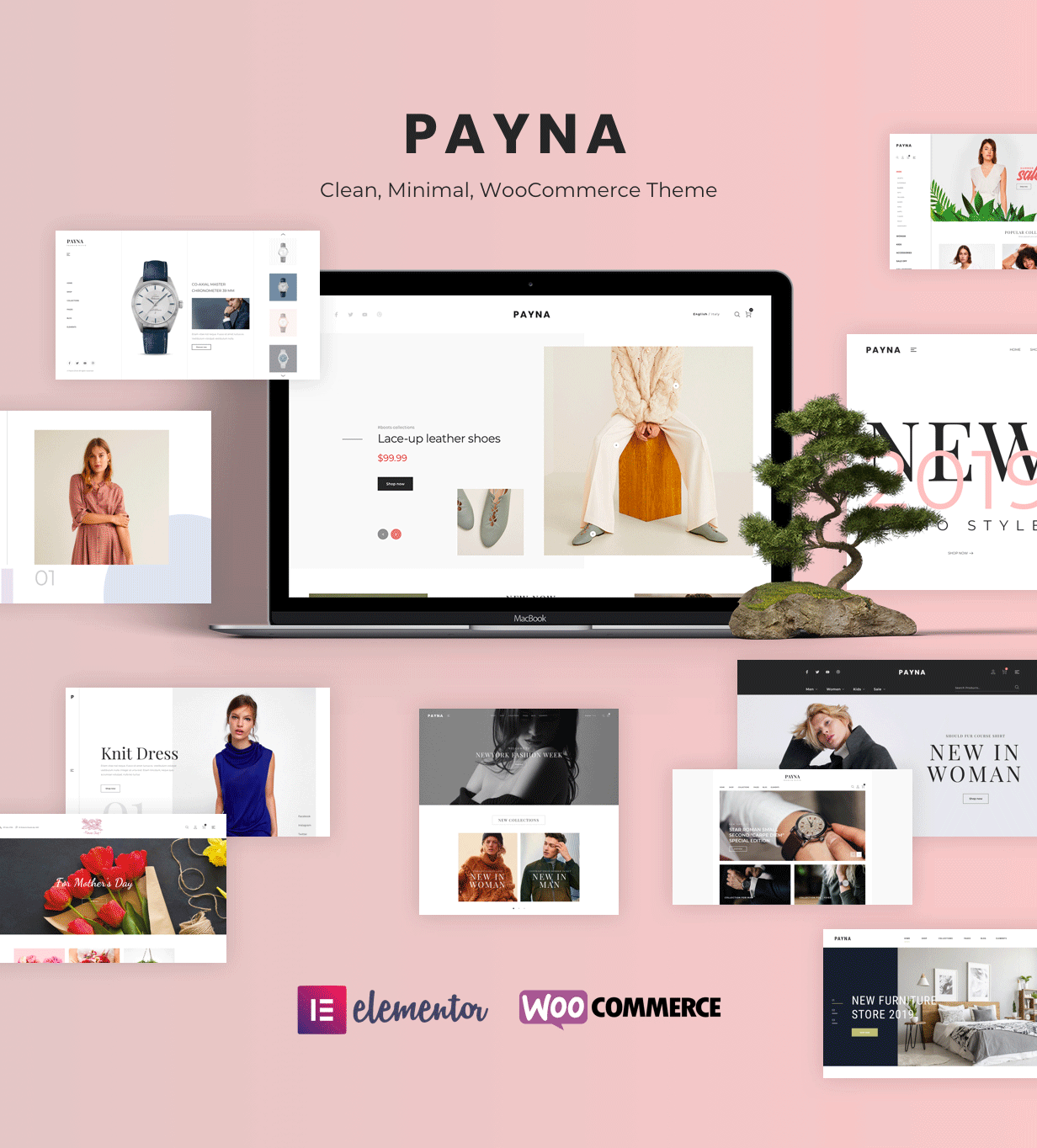简约时装百货商场电子商城WordPress模板 Payna – Clean, Minimal WooCommerce Theme插图