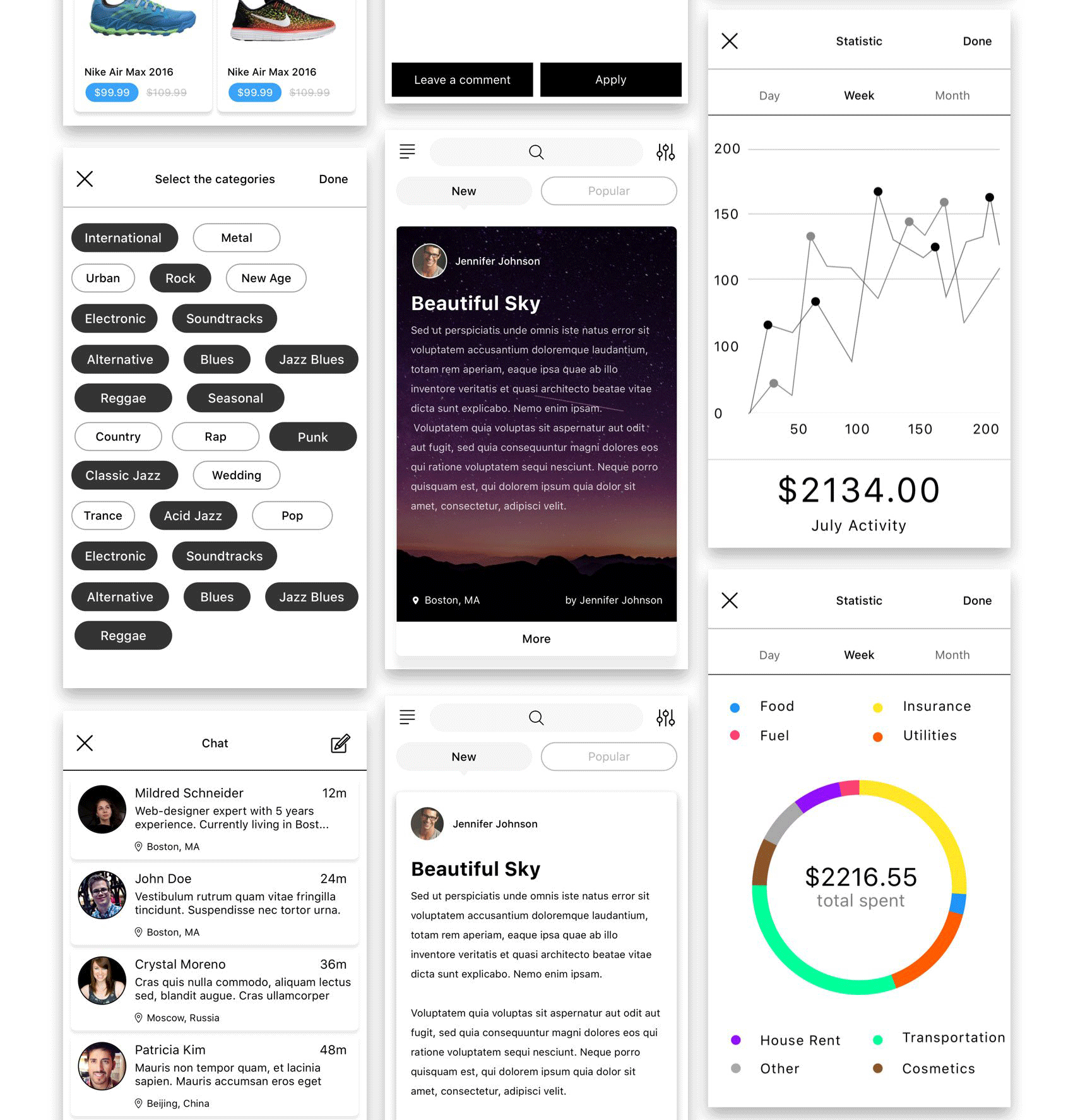 多用途手机应用 UI 套件 Hello UI Kit Mod. 2插图11