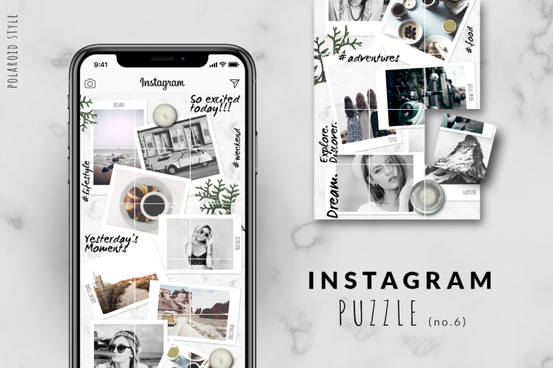 摄影照片产品电商营销海报Instagram模板合集 BUNDLE: Social Media Templates插图12