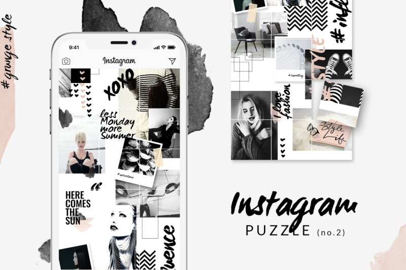 摄影照片产品电商营销海报Instagram模板合集 BUNDLE: Social Media Templates插图14