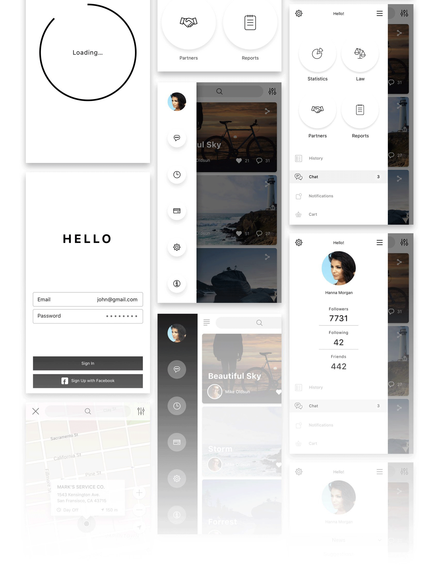 多用途手机应用 UI 套件 Hello UI Kit Mod. 2插图26